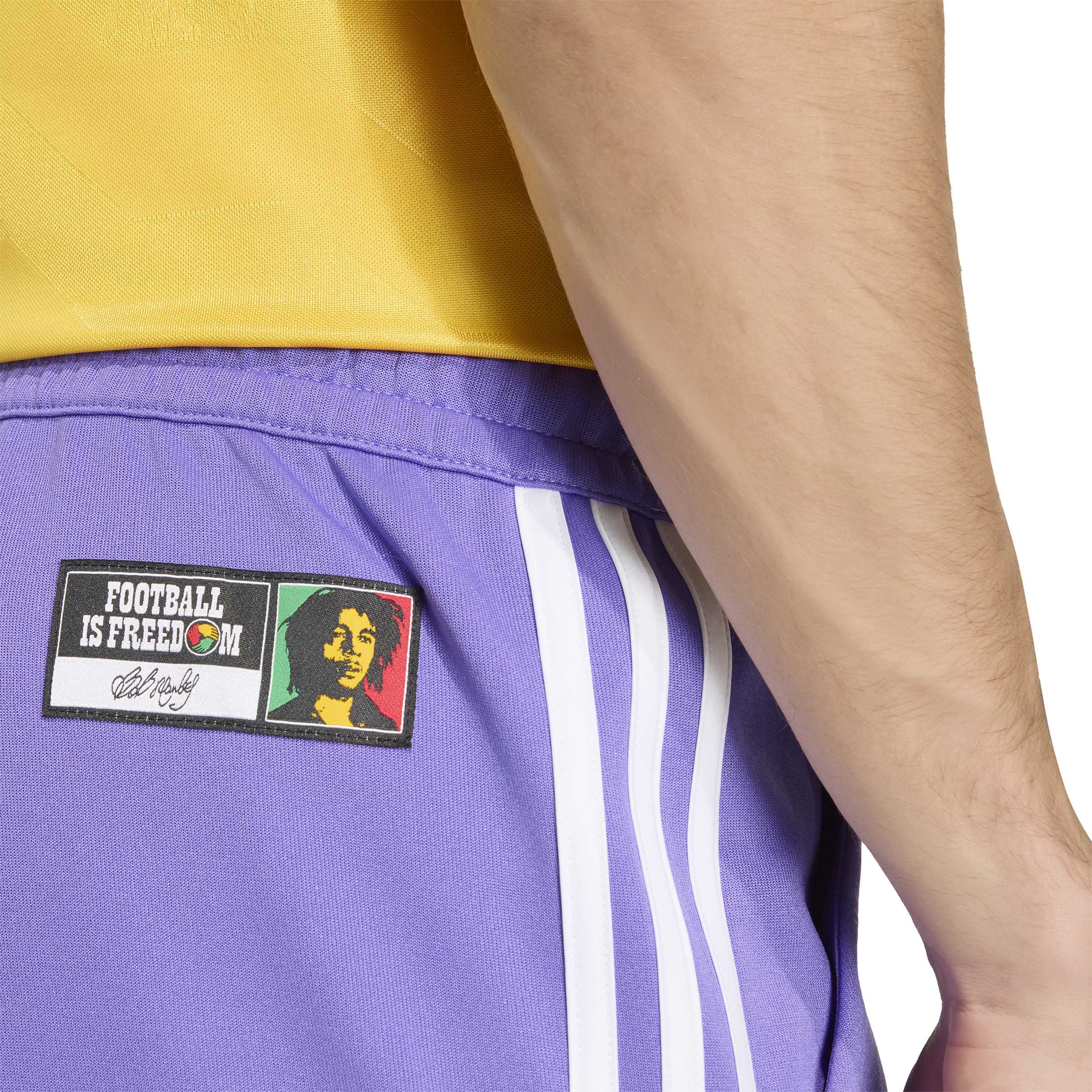 MENS ADIDAS BOB MARLEY ORIGINALS TRACK PANT (PURPLE RUSH)