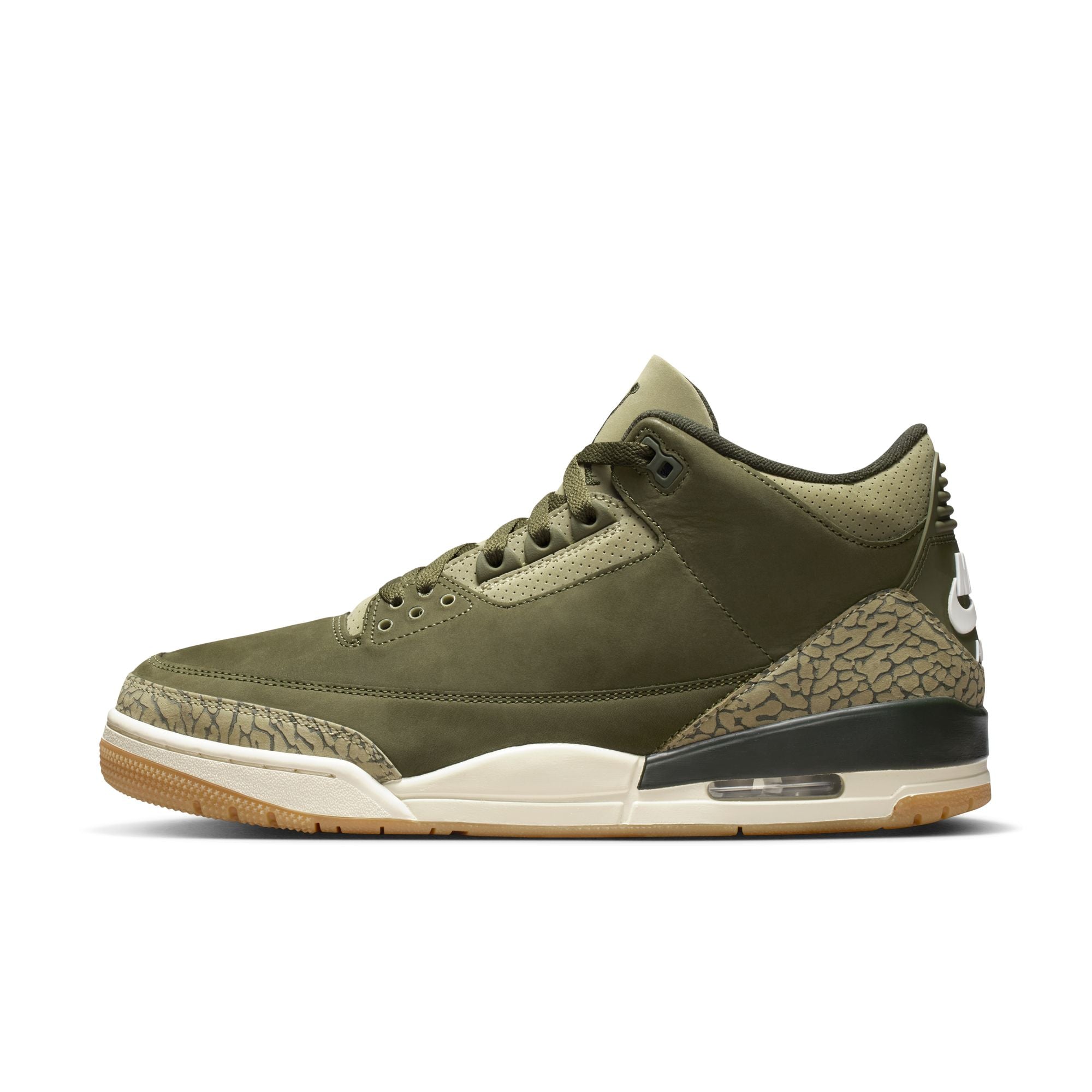 MENS AIR JORDAN 3 RETRO "FAMILY AFFAIR" (MEDIUM OLIVE)