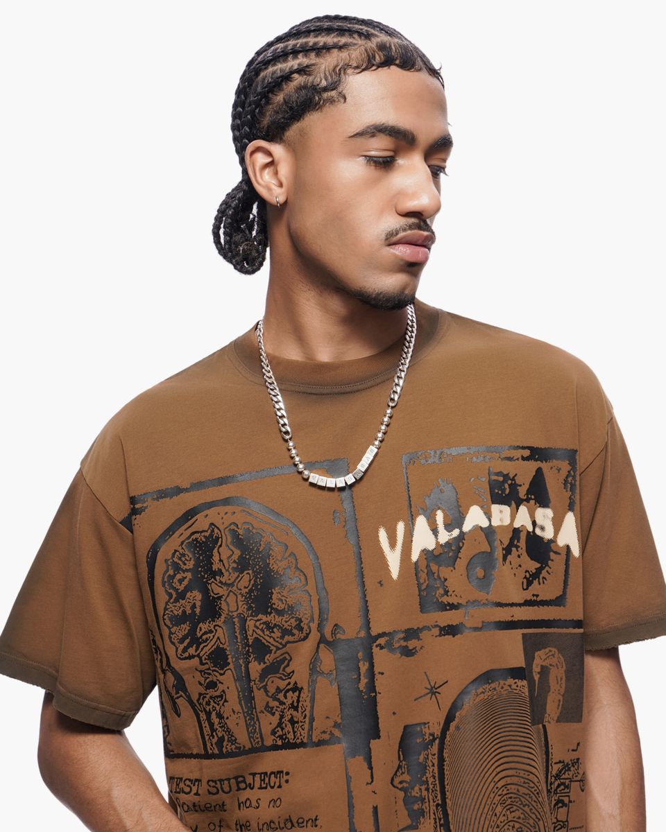 MENS VALABASAS "CYBER" SHIRT (BROWN)