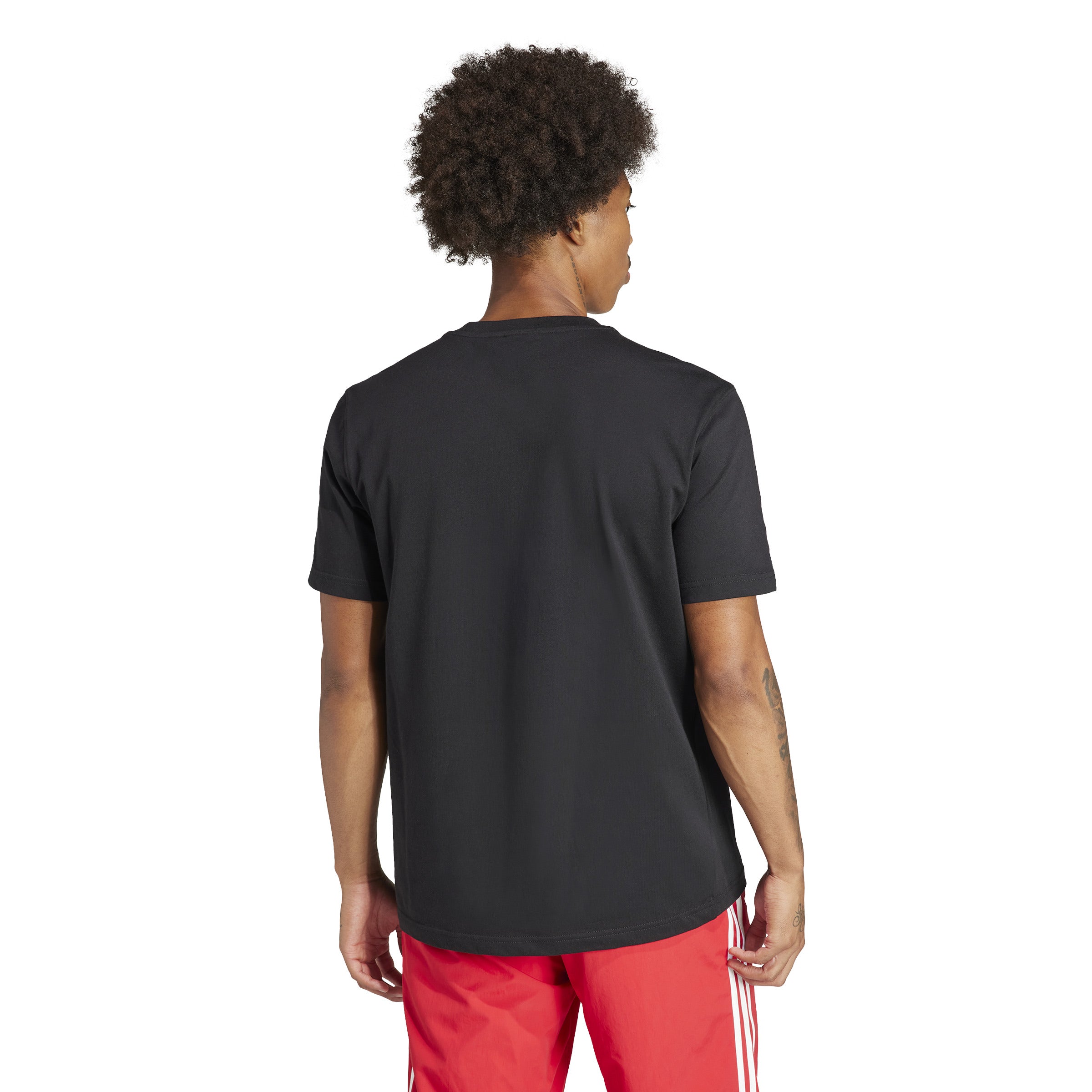 MENS ADIDAS ADICOLOR TREFOIL T-SHIRT (BLACK/WHITE)