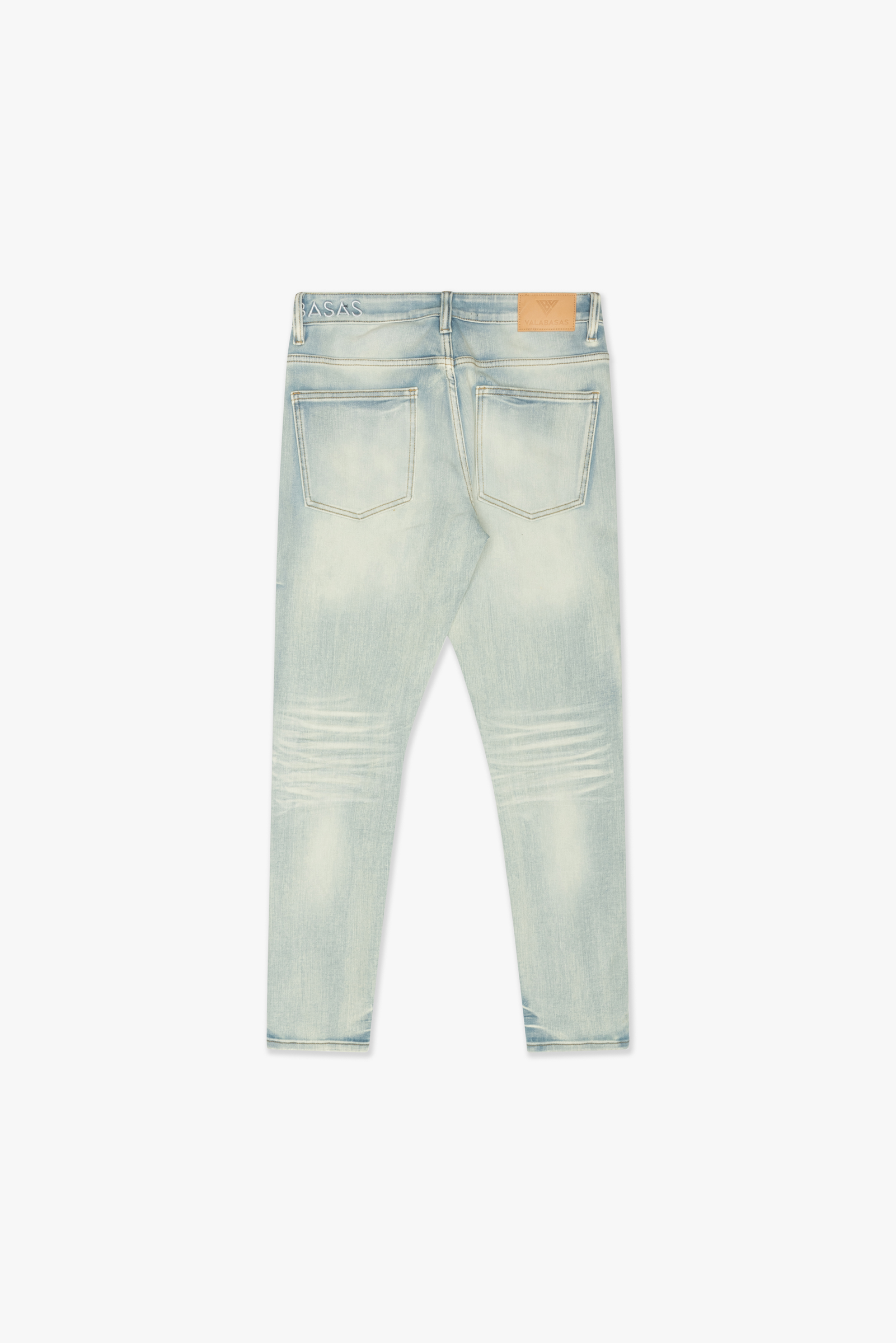 MENS VALABASAS "MR.SLIM" 4 WAY STRETCH SLIM FIT JEAN (LIGHT WASH)