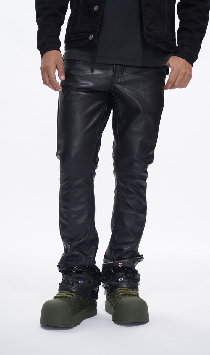 MENS VALABASAS ION - 33'' INSEAM-STACKED JEAN (BLACK)