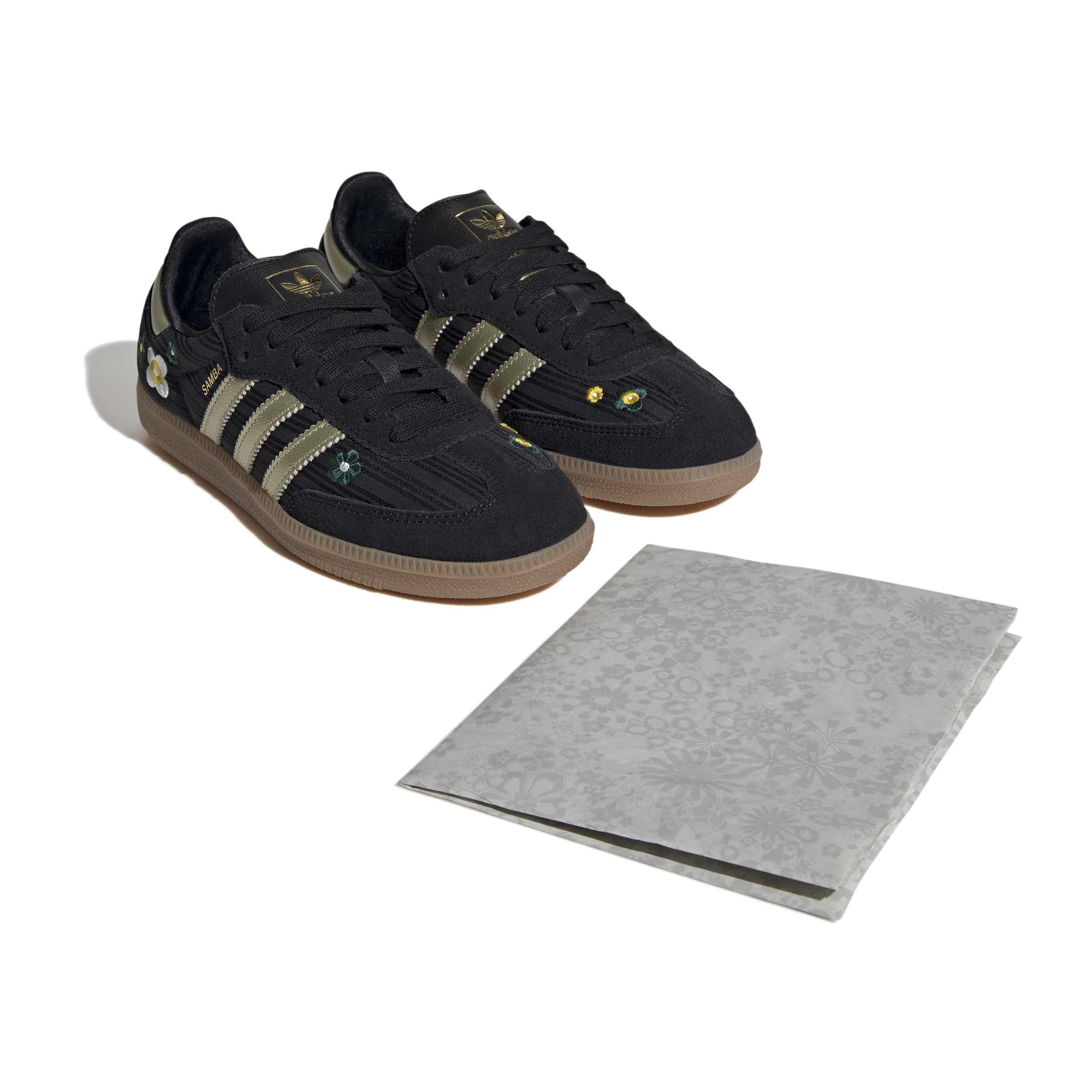 WOMENS ADIDAS SAMBA OG (CORE BLACK / GOLD METALLIC / GUM)