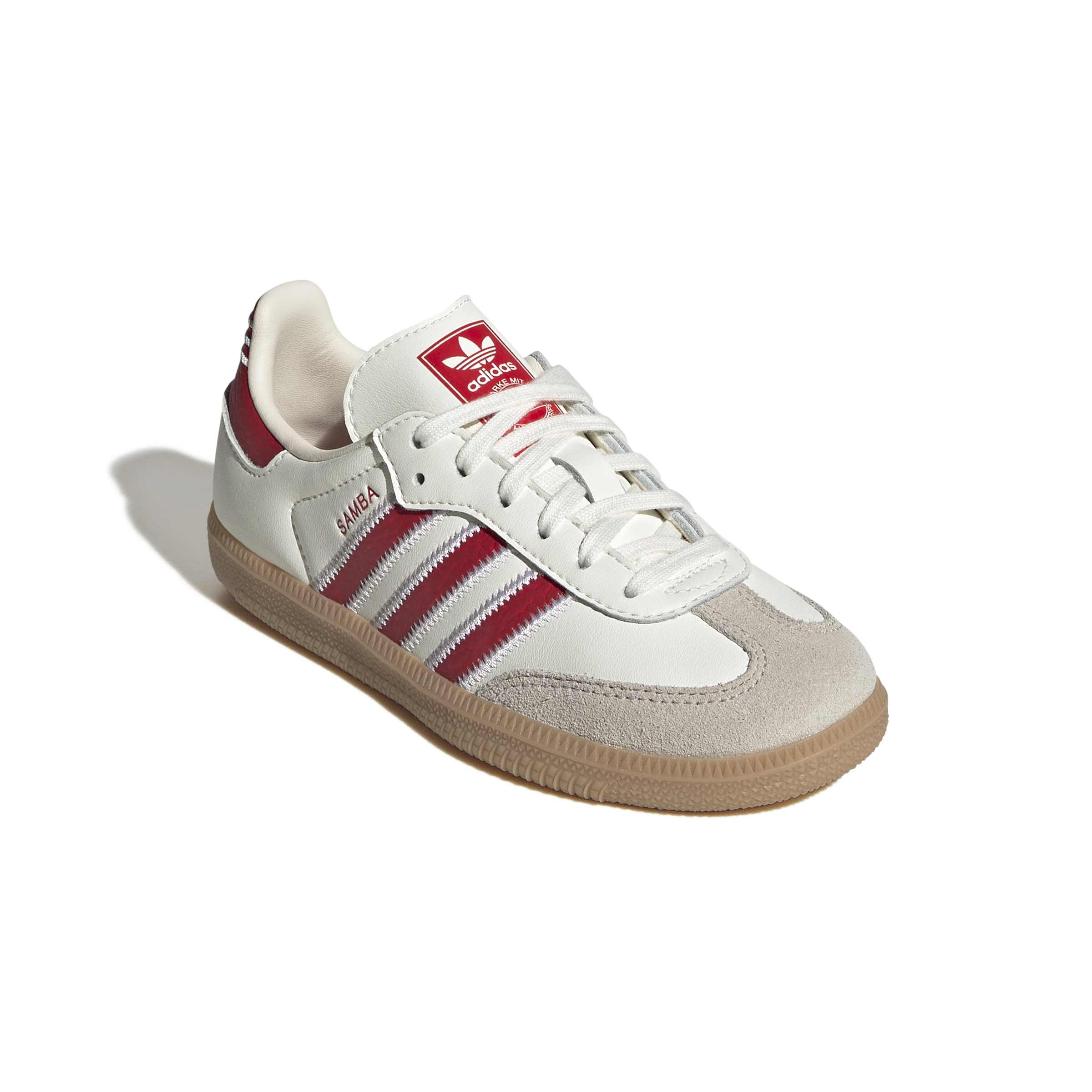 KIDS ADIDAS SAMBA OG C (OFF WHITE/RED)