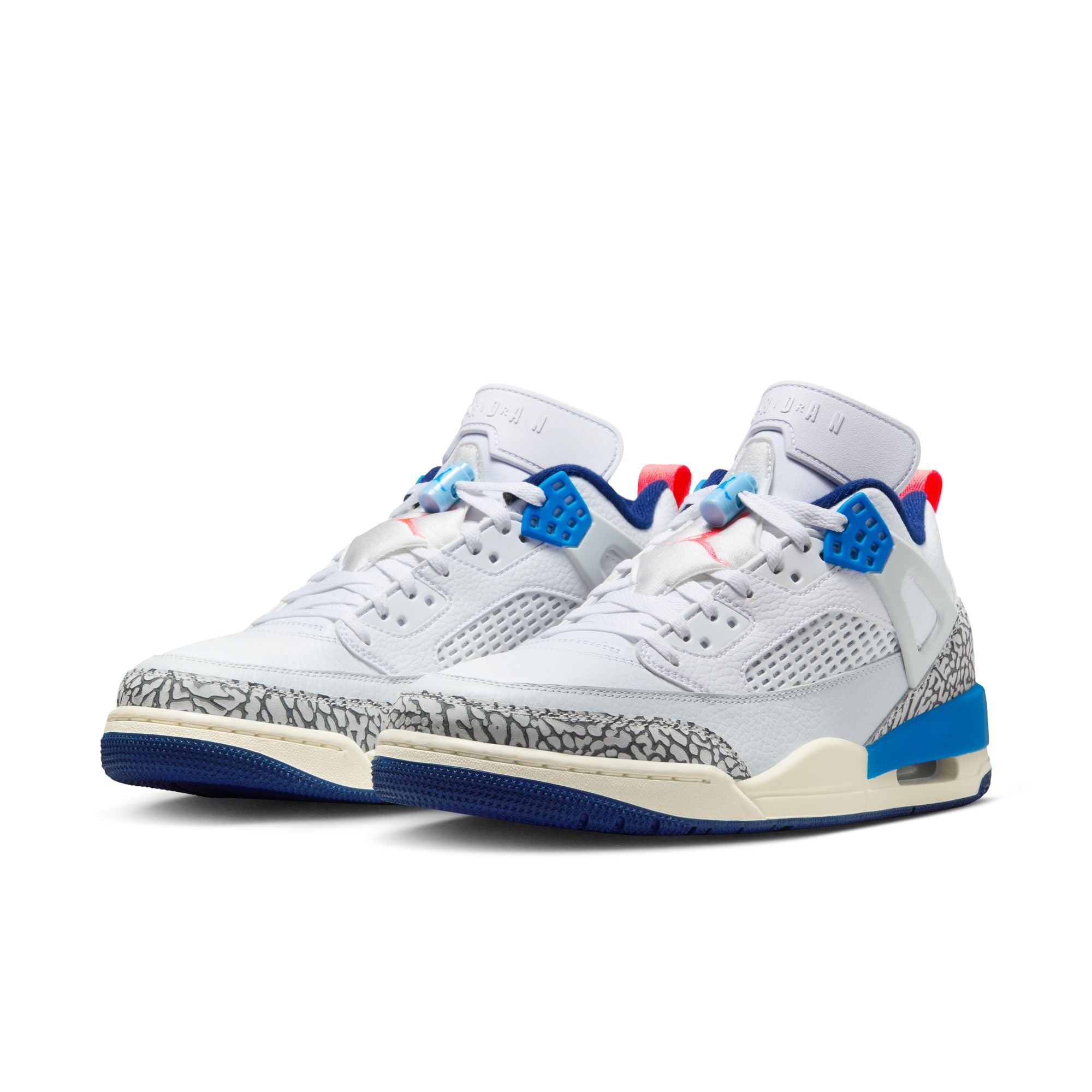 MENS JORDAN SPIZIKE LOW (WHITE/HOT LAVA/PURE PLATINUM/BLUE VOID)