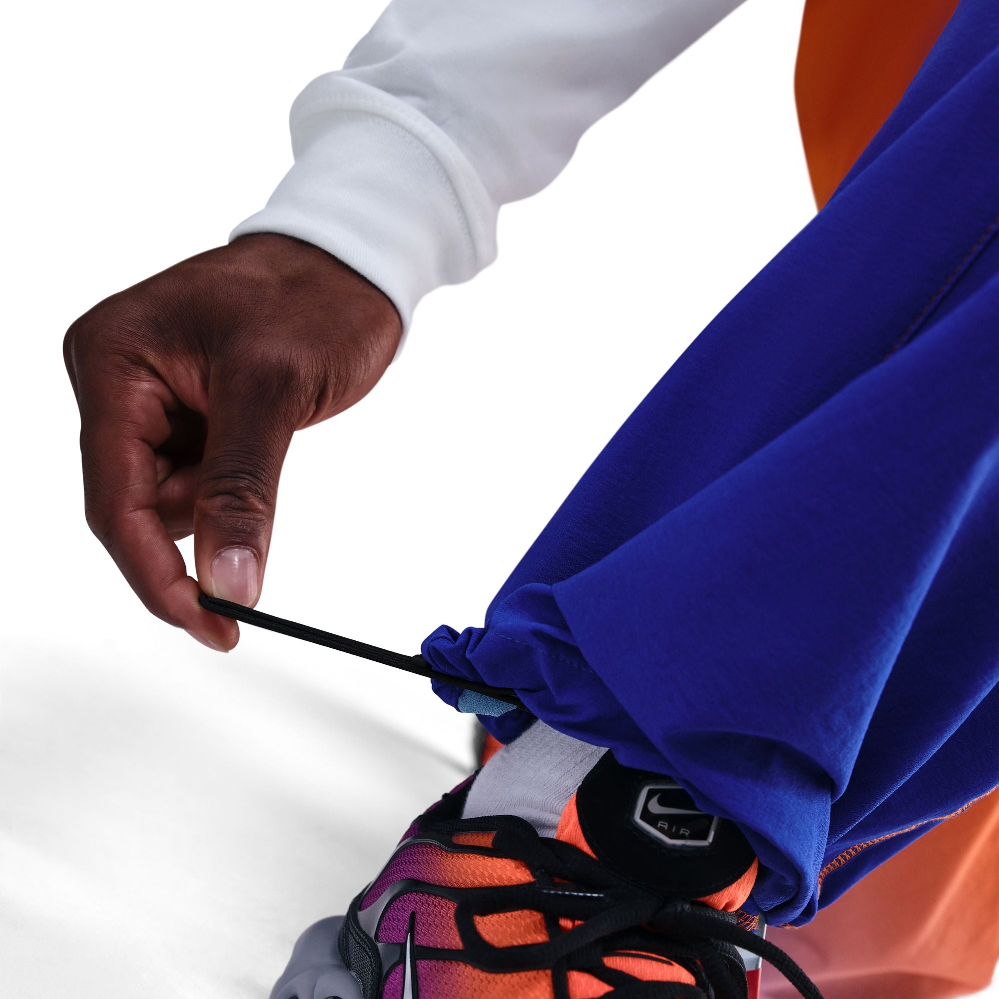 MENS NIKE NRG TECH FLC FZ WVN SET (GAME ROYAL/SAFETY ORANGE)
