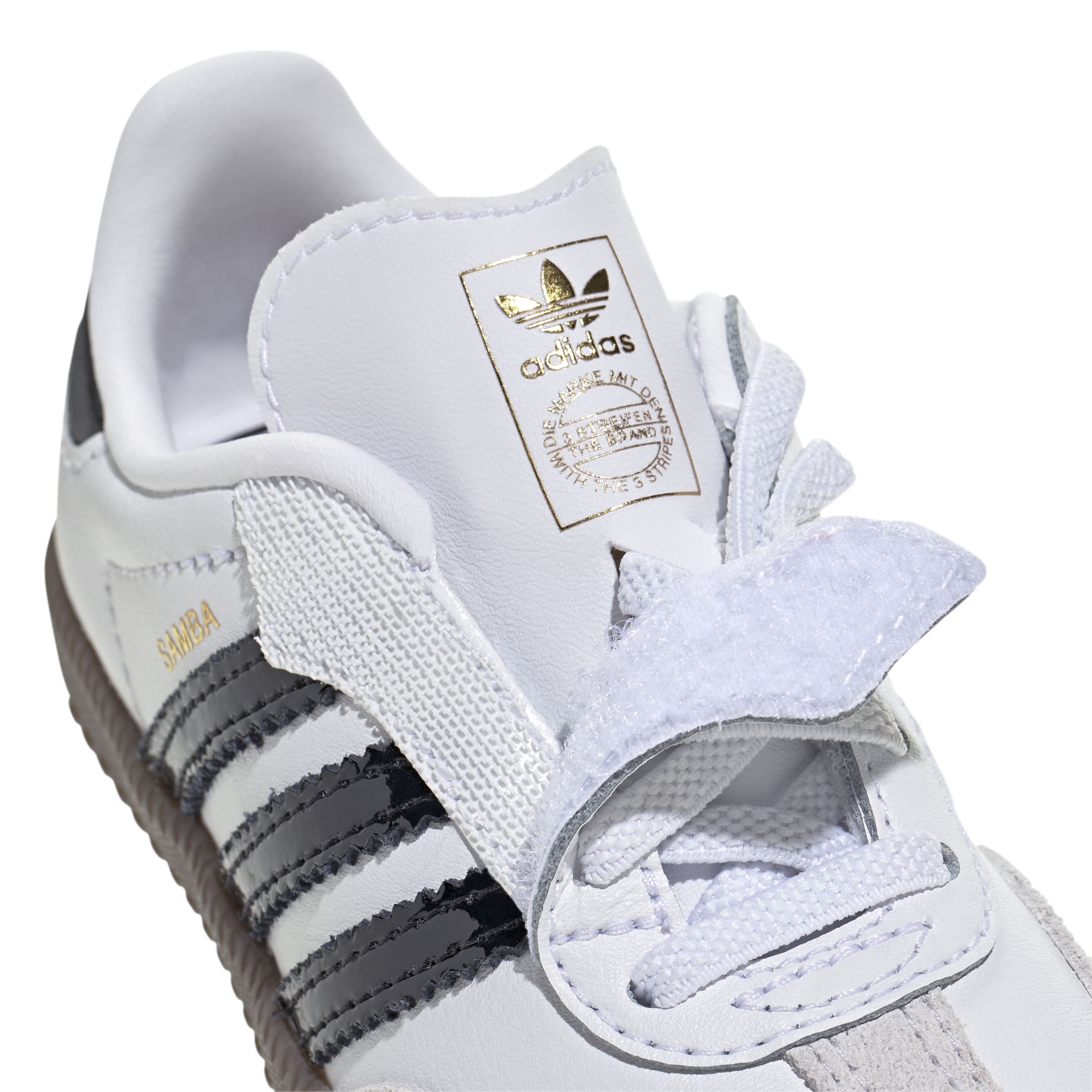 KIDS ADIDAS SAMBA OG CF EL I (CLOUD WHITE / CORE BLACK / GUM)