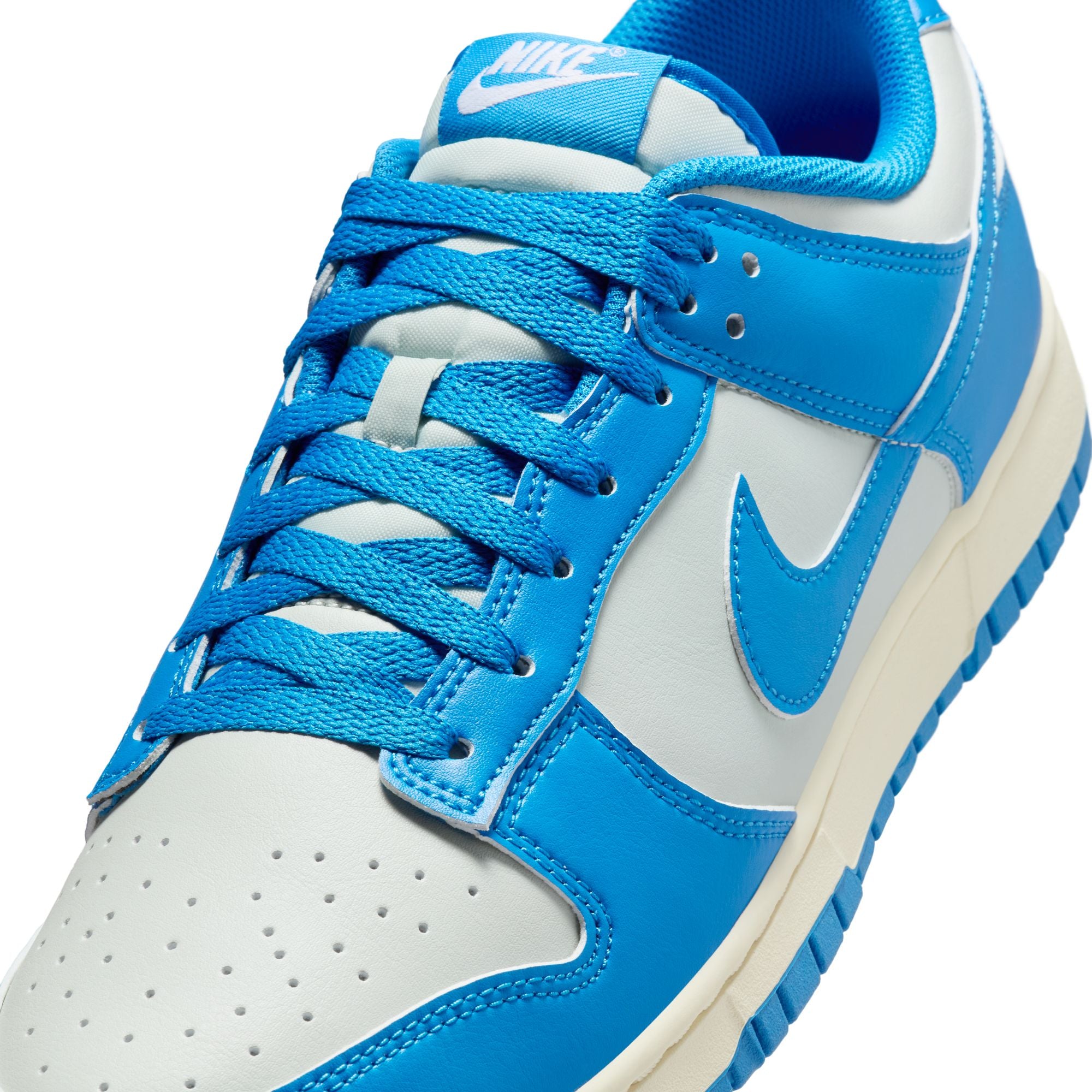 MENS NIKE DUNK LOW RETRO (LIGHT SILVER/LT PHOTO BLUE/SAIL)
