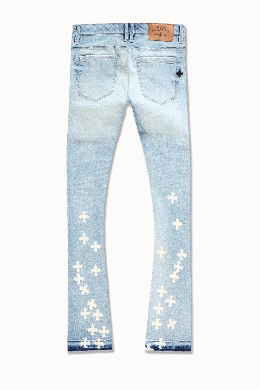 MENS JORDAN CRAIG SUPER SKINNY STACKED FORBIDDEN FRUIT DENIM (ARCTIC WASH)