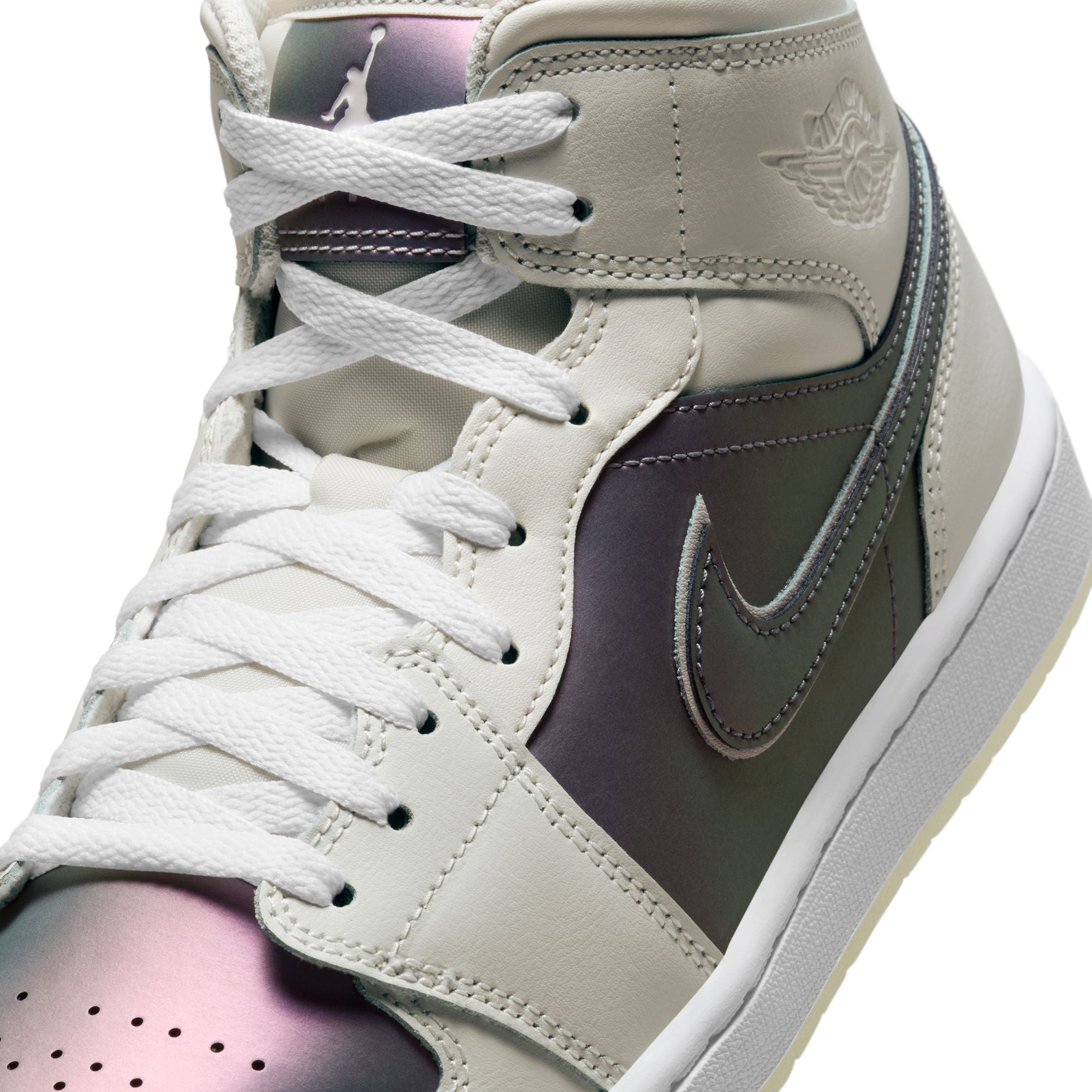 MENS AIR JORDAN 1 MID SE (PHANTOM/WHITE)