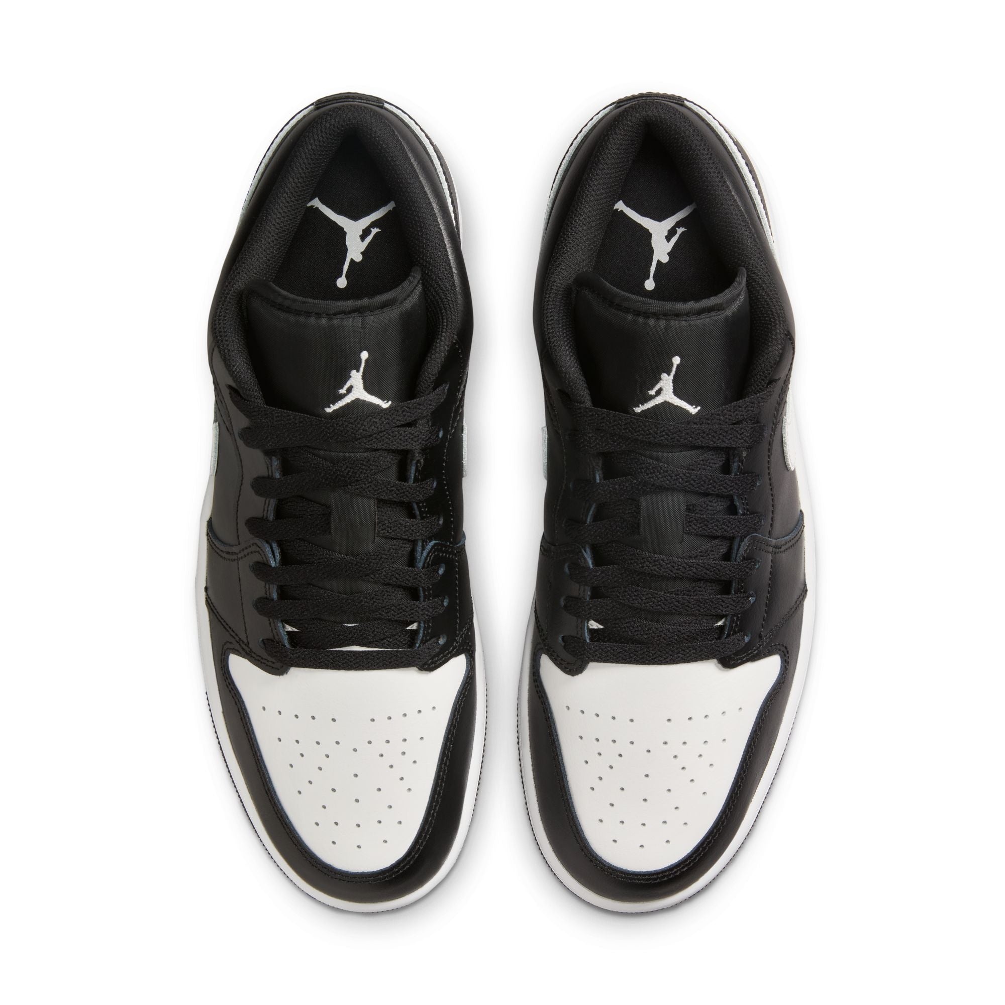 MENS AIR JORDAN 1 LOW (BLACK/SUMMIT WHITE)
