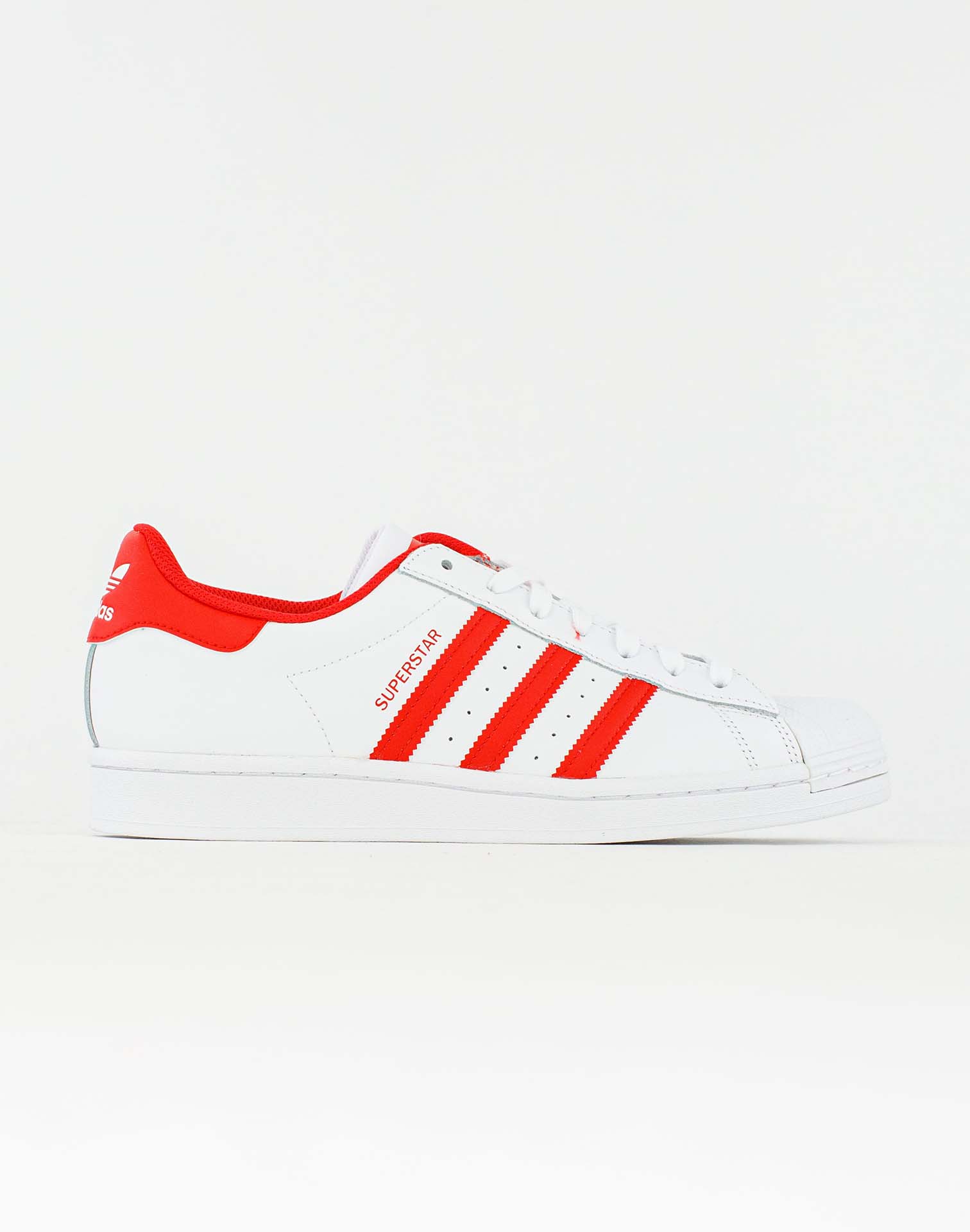 adidas Men's Superstar Shoes White Red / 11 adidas Men's Superstar Shoes White Red / 11