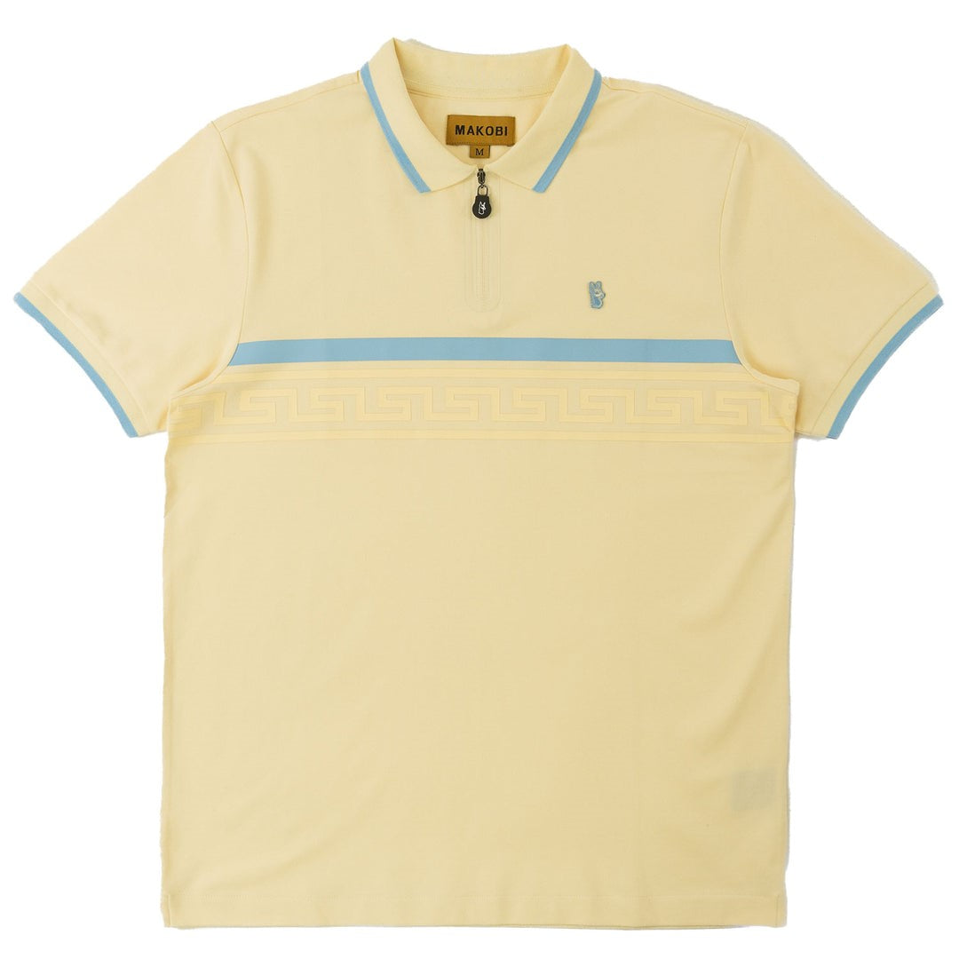 MENS MAKOBI MORADI POLO SHIRT (NATURAL)