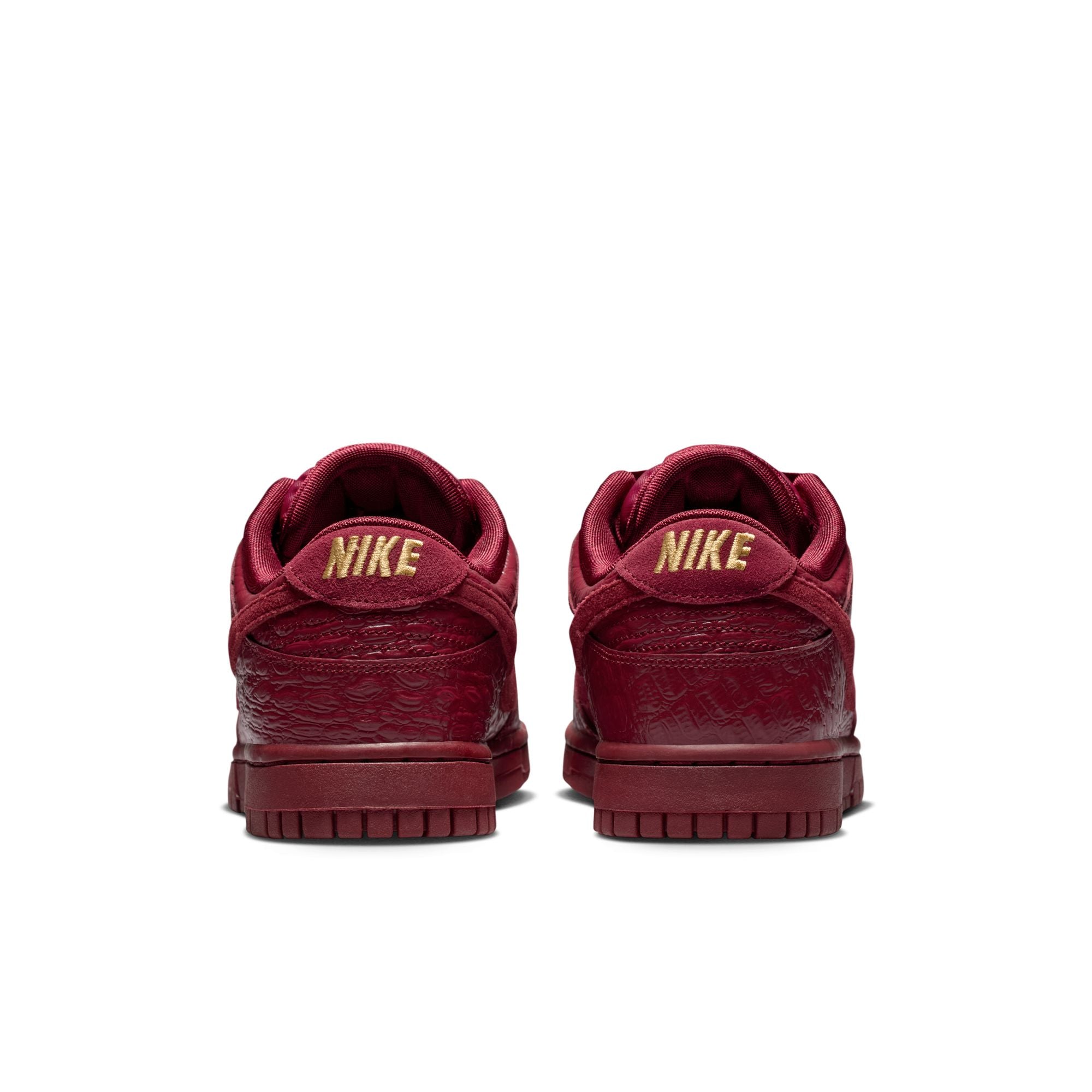 WOMENS NIKE DUNK LOW SS (RED CROC)
