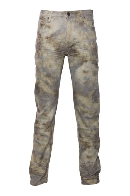 HAYES | MENS MULTI COLOR ROTARY PRINT JEAN (DUSTY BLUE)