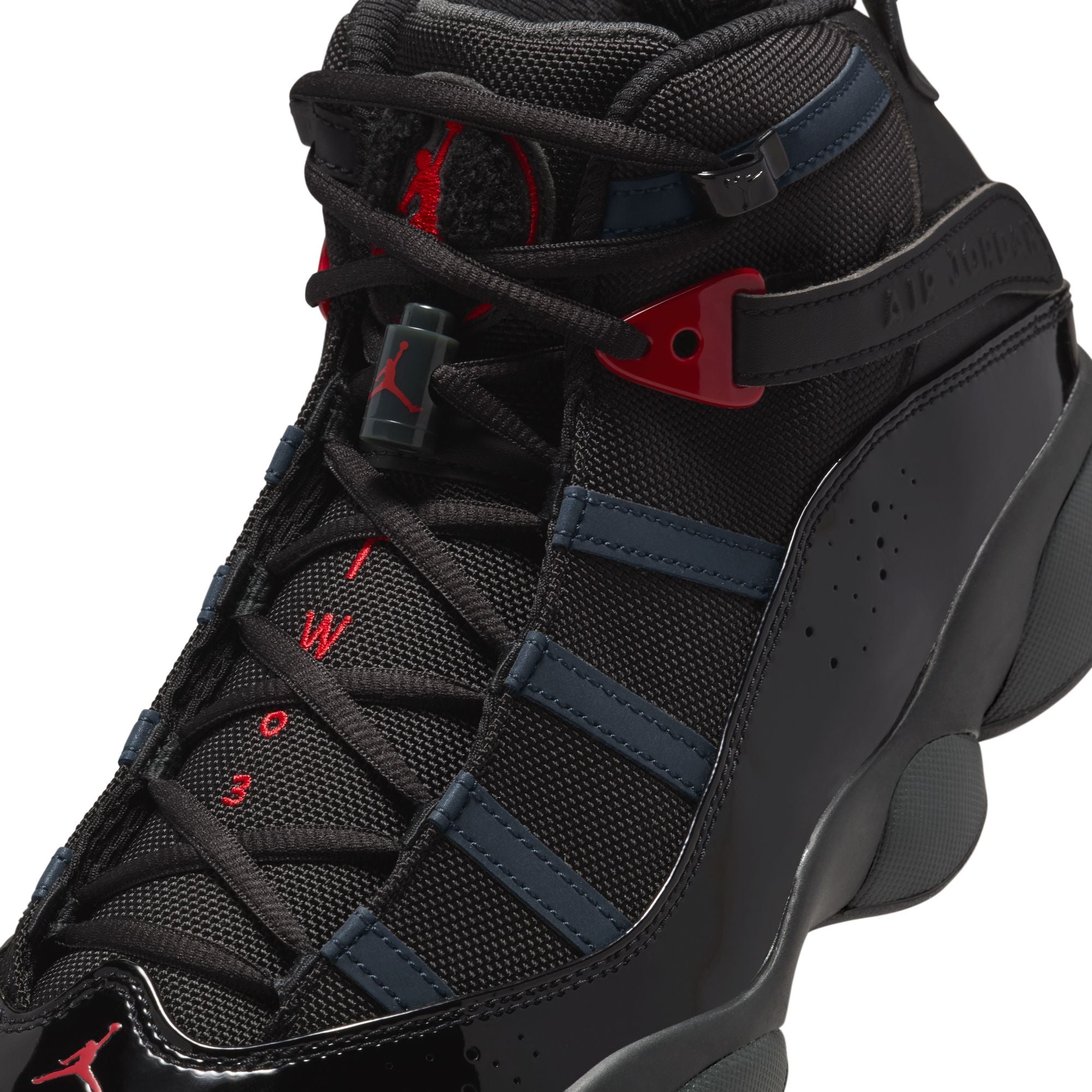 MENS JORDAN 6 RINGS (BLACK/FIRE RED/ANTHRACITE)