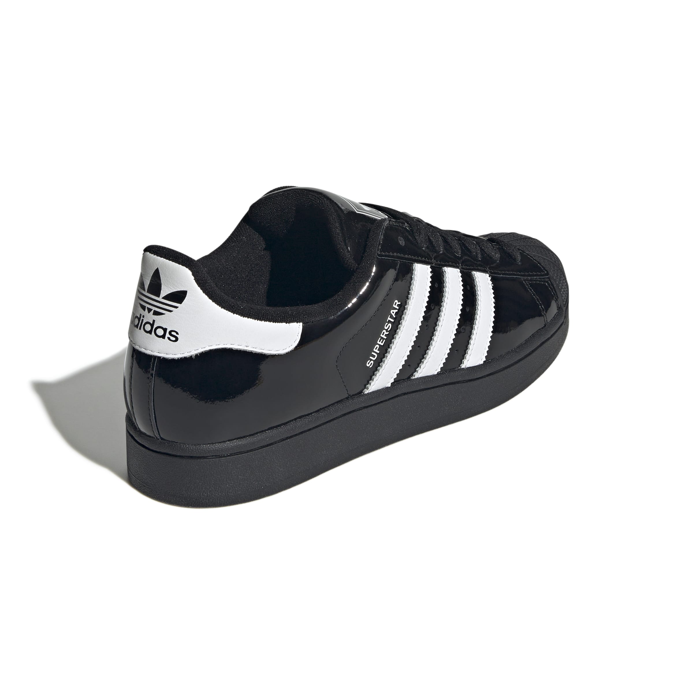 MENS ADIDAS SUPERSTAR II PATENT (BLACK/WHITE)