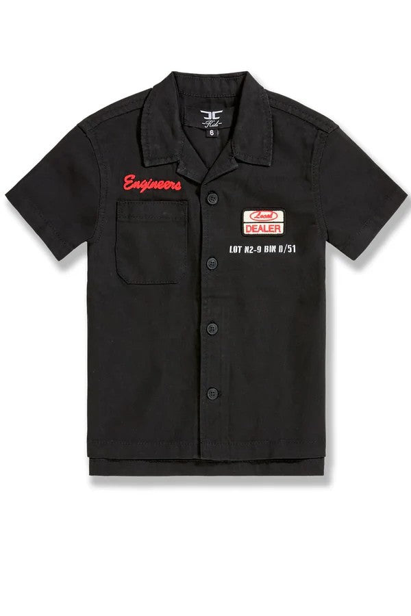 KIDS JORDAN CRAIG THE RE-UP MECHANIC SHIRT (BLACK)