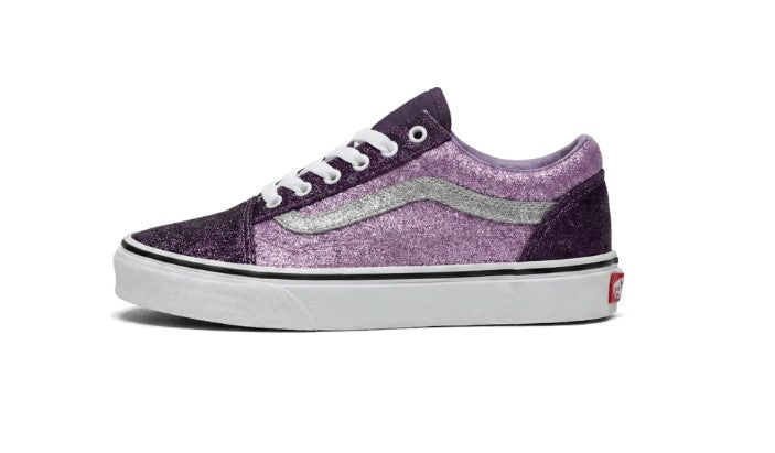 KIDS VANS OLD SKOOL J (GLITTER PURPLE)