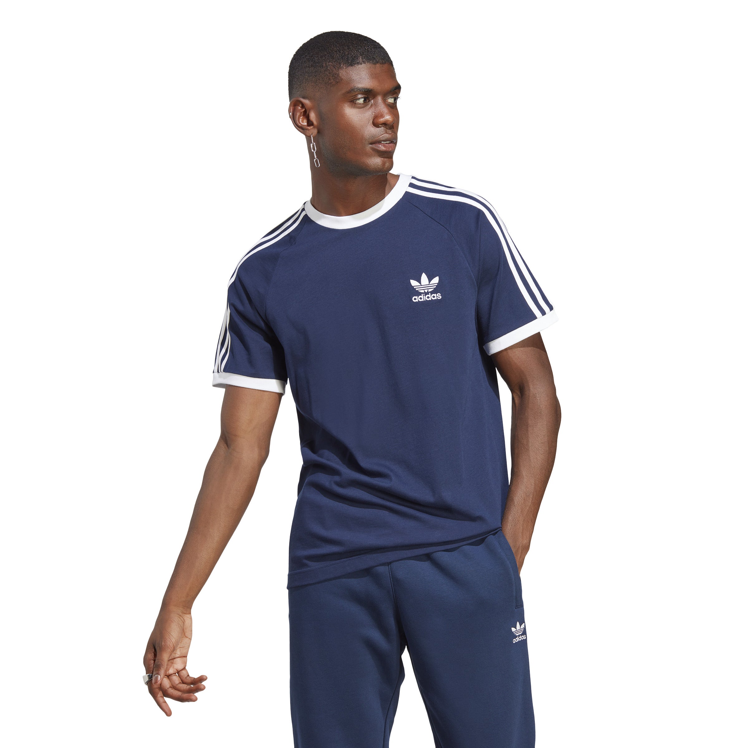 Men's Adidas ADICOLOR CLASSICS 3-STRIPES TEE (Night Indigo)