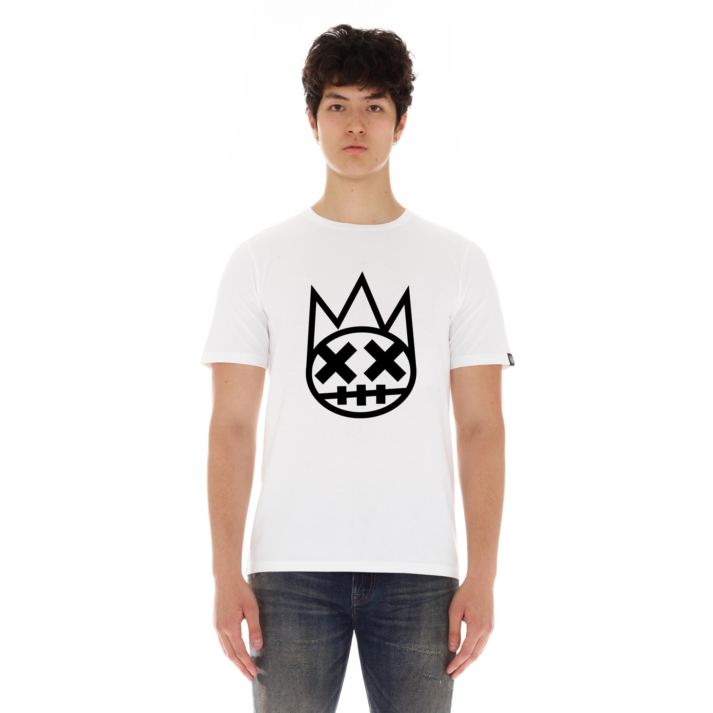 MENS CULT SHIMUCHAN LOGO T-SHIRT (WHITE/BLACK)