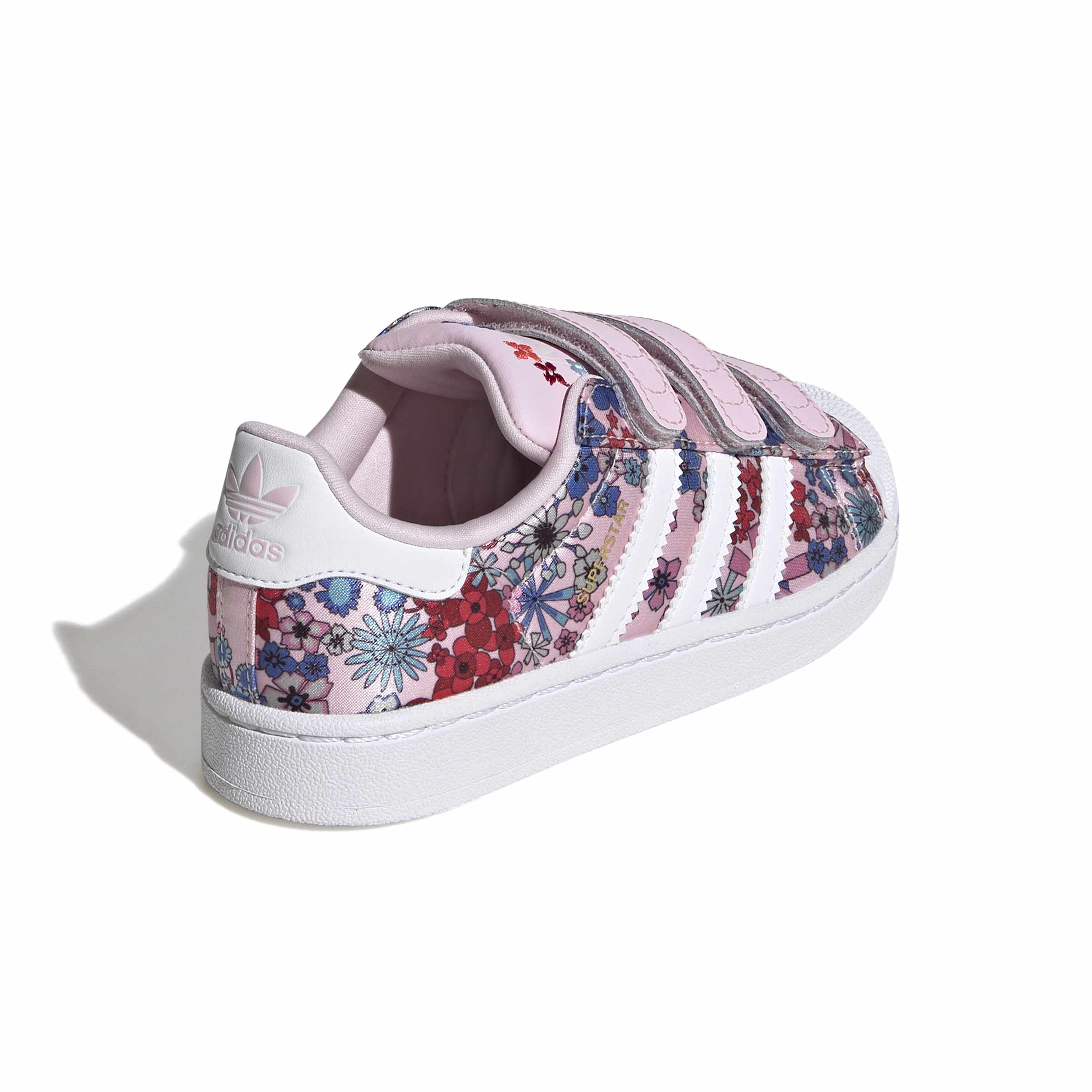 KIDS ADIDAS LIBERTY LONDON SUPERSTAR II COMFORT CLOSURE C (CLEAR PINK / CLOUD WHITE / LIGHT PINK)