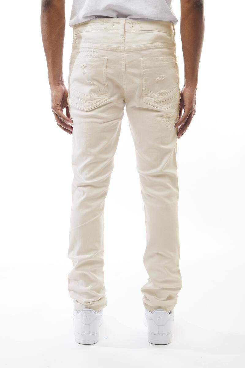 MENS M. SOCIETY RIP & REPAIR JEAN (BONE)