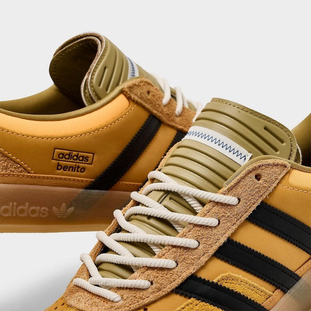 BAD BUNNY X MENS ADIDAS GAZELLE INDOOR (SOLAR GOLD / CORE BLACK)
