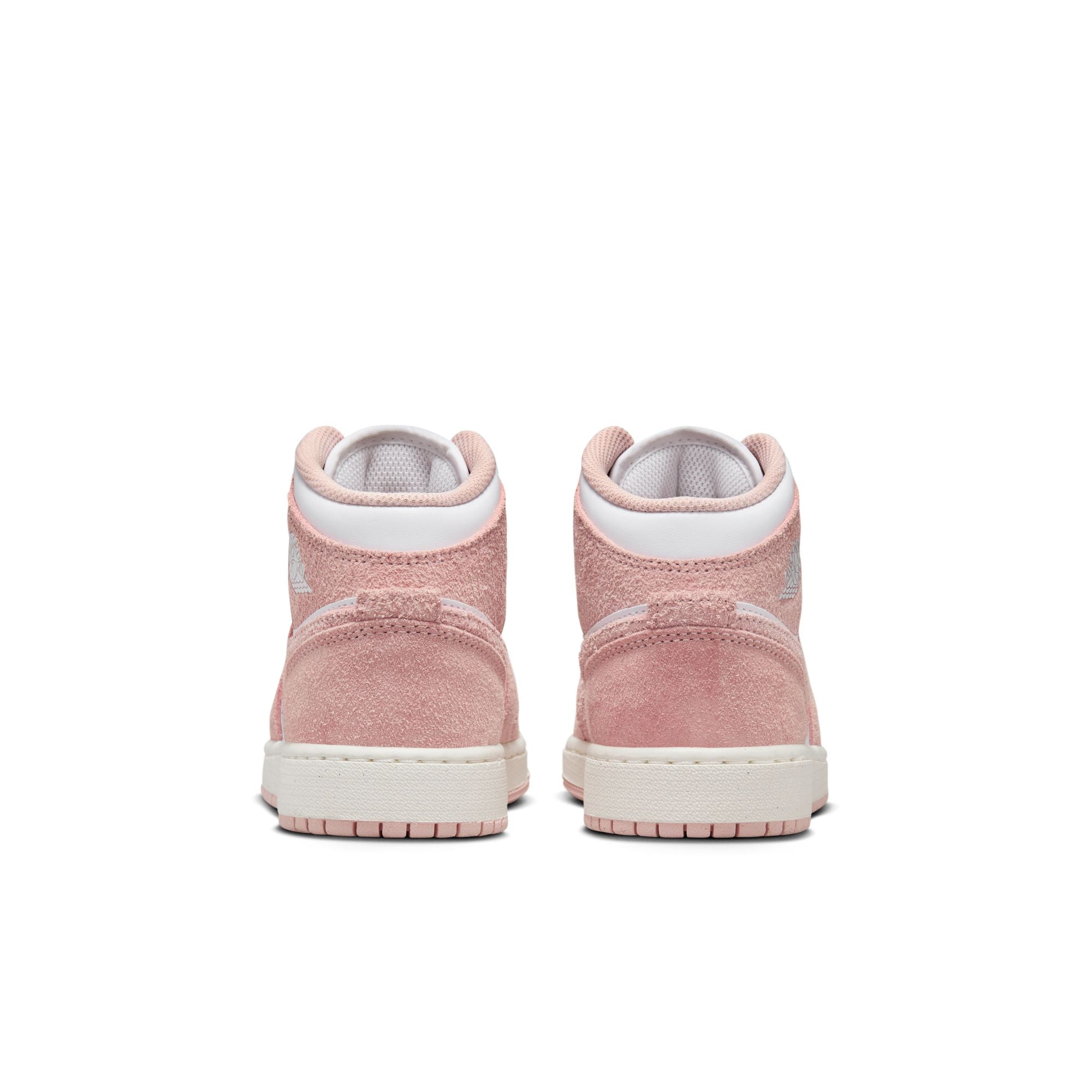 KIDS AIR JORDAN 1 MID SE GS (PINK SUEDE)