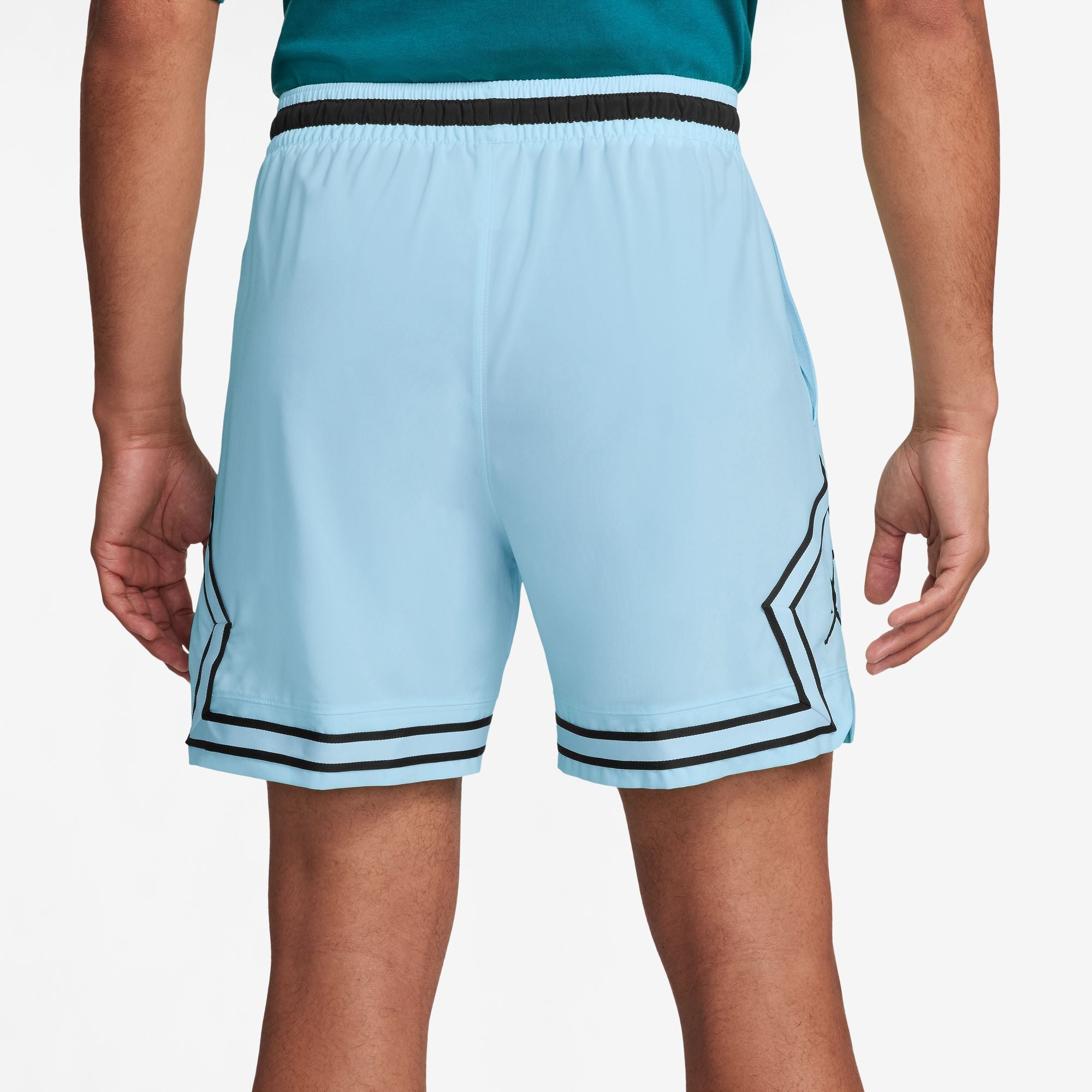 MENS Dri-FIT Woven Diamond Short (CELESTINE BLUE/BLACK)