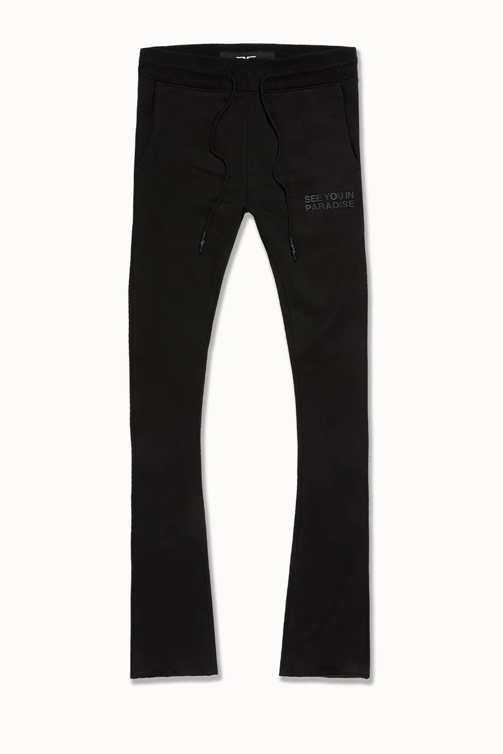 MENS JORDAN CRAIG SYIP TONAL STACKED SWEATPANT (BLACK)