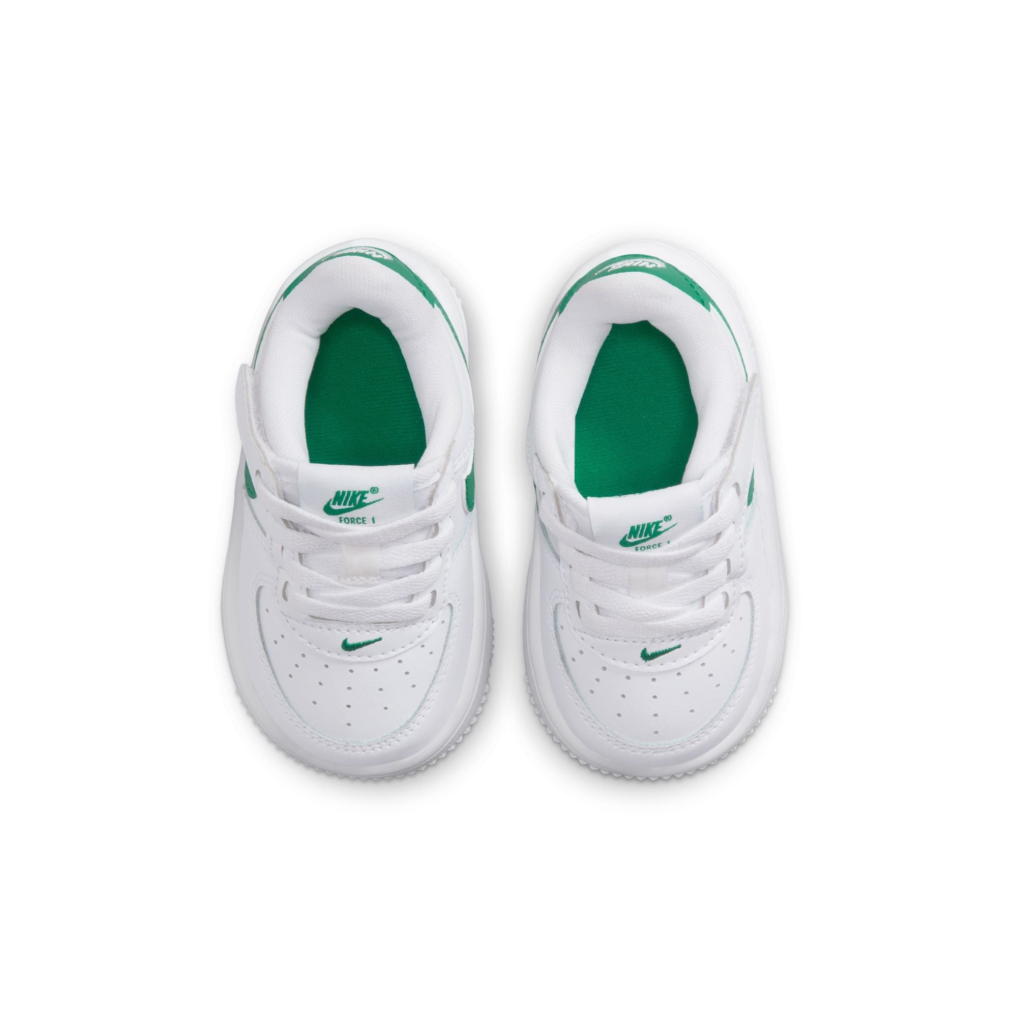 KIDS NIKE FORCE 1 LOW EASYON TD (WHITE/MALACHITE)