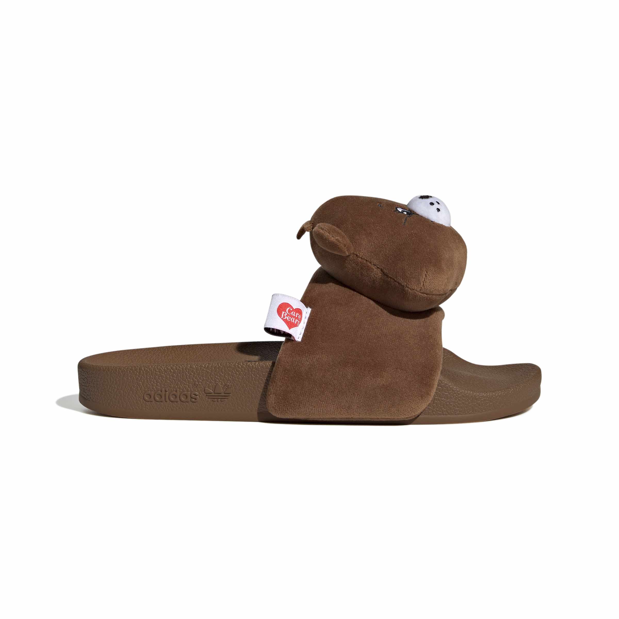 CARE BEARS X WOMENS ADIDAS ADILETTE SLIDE (BROWN)