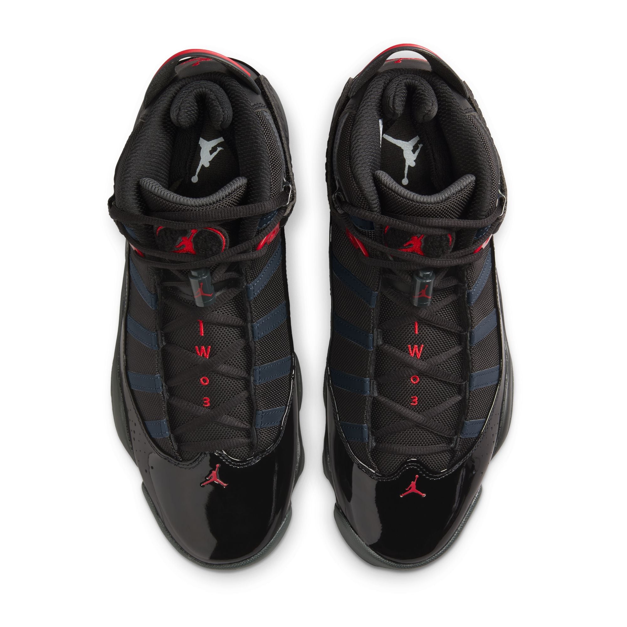 MENS JORDAN 6 RINGS (BLACK/FIRE RED/ANTHRACITE)
