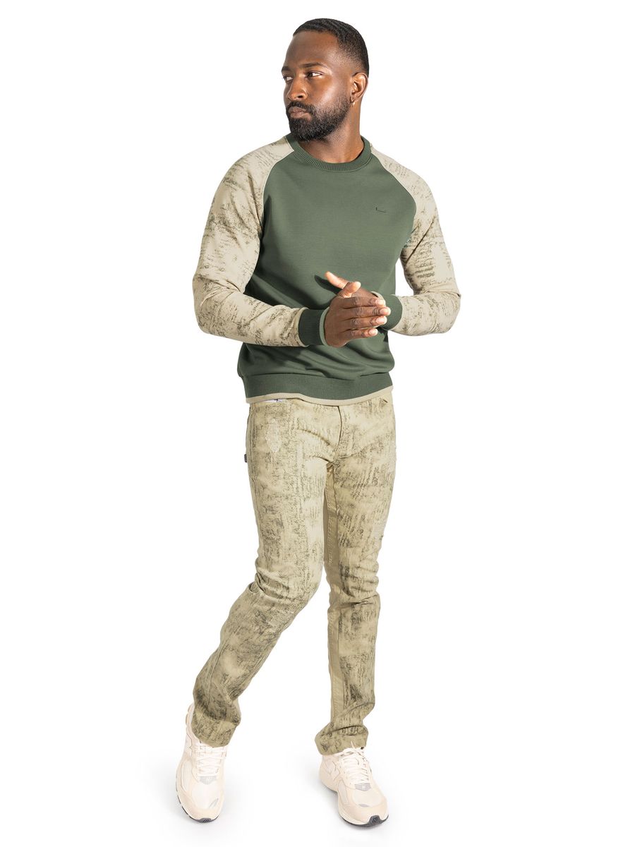 MENS MAKOBI BERNARDI CREWNECK (OLIVE)