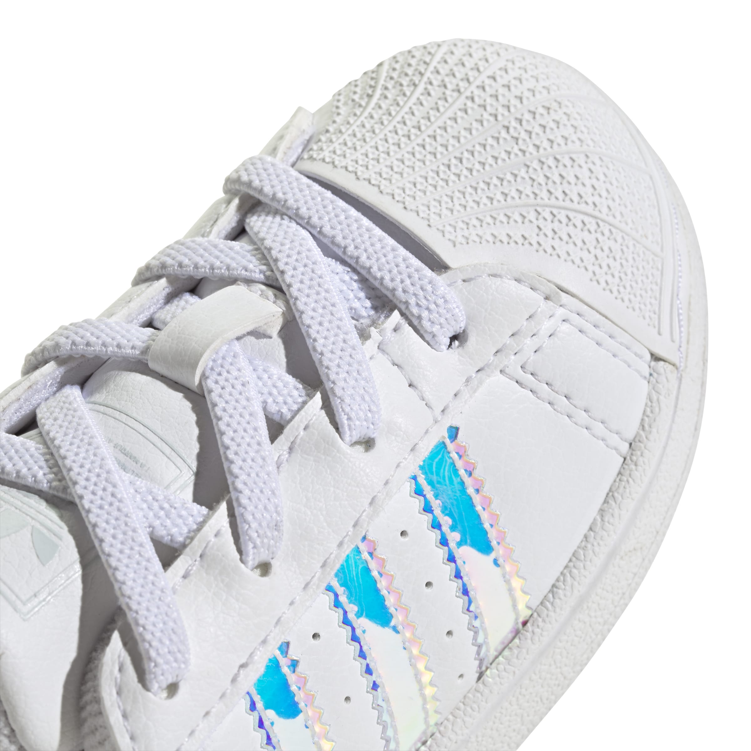KIDS ADIDAS SUPERSTAR II COMFORT CLOSURE ELASTIC LACE (CLOUD WHITE / SUPPLIER COLOUR / HALO BLUE)