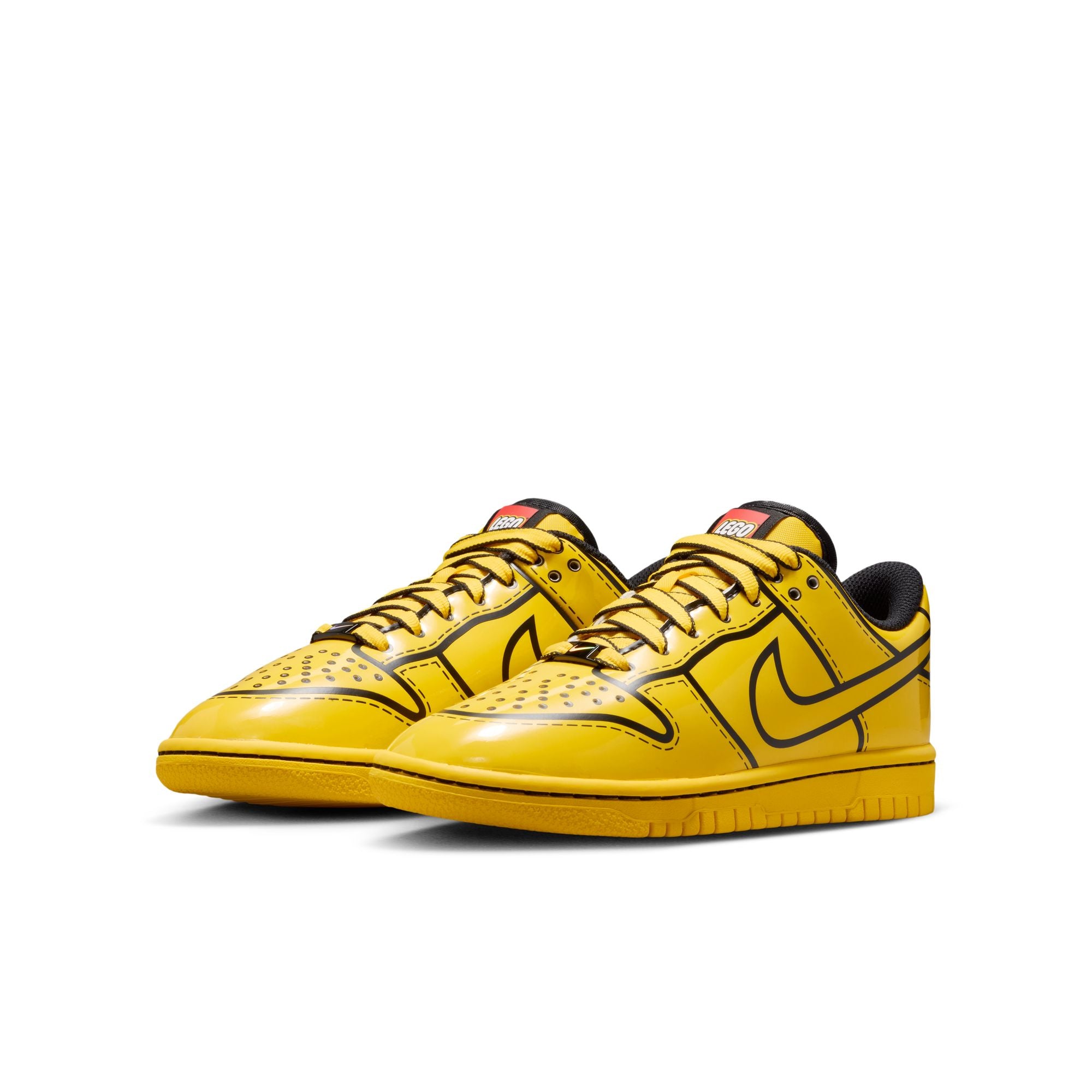 KIDS NIKE DUNK LOW X LEGO COLLECTION GS (TOUR YELLOW/BLACK/RUSH RED)
