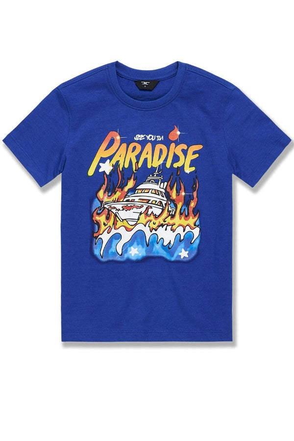 KIDS JORDAN CRAIG BURN THE BOATS T-SHIRT (ROYAL)