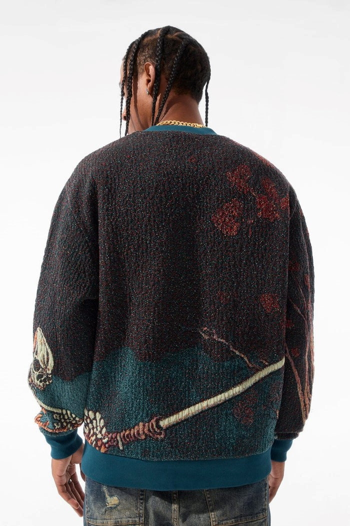 MENS JORDAN CRAIG SILK ROAD CREWNECK SWEATER (SKULLETAL)