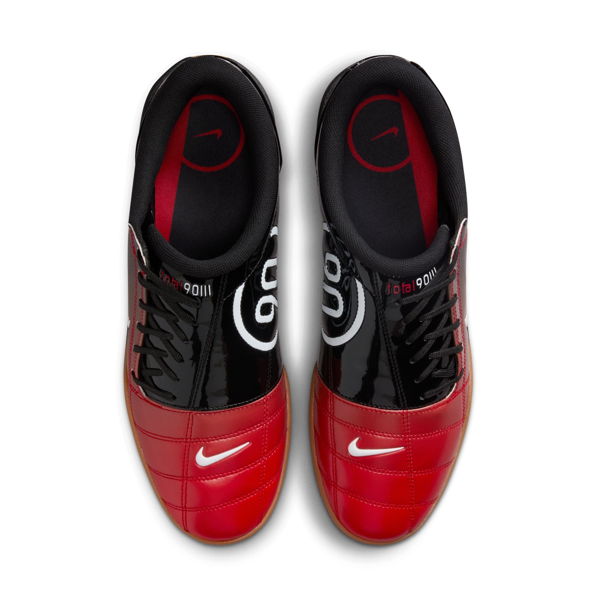 MENS NIKE TOTAL 90 (BLACK/WHITE/UNIVERSITY RED/GUM MED BROWN)