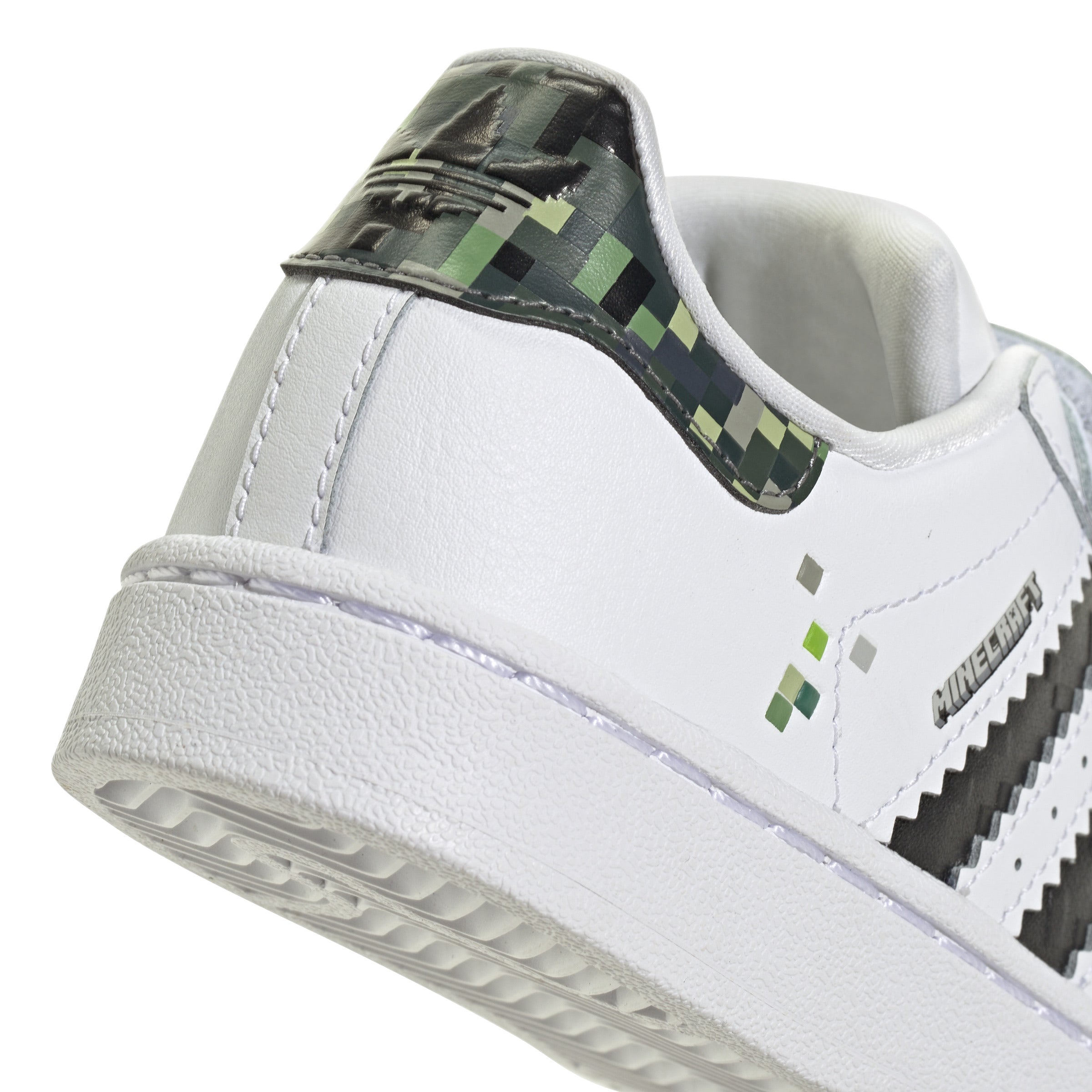 KIDS MINECRAFT X ADIDAS SUPERSTAR CREEPER CF C (WHITE/BLACK)