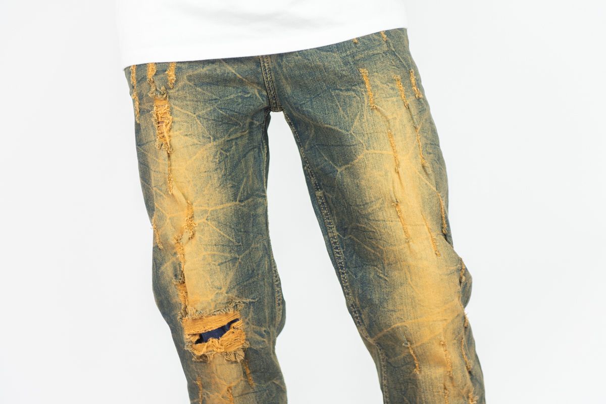 MENS R3BEL DENIM STRAIGHT FIT JEAN (VINTAGE)