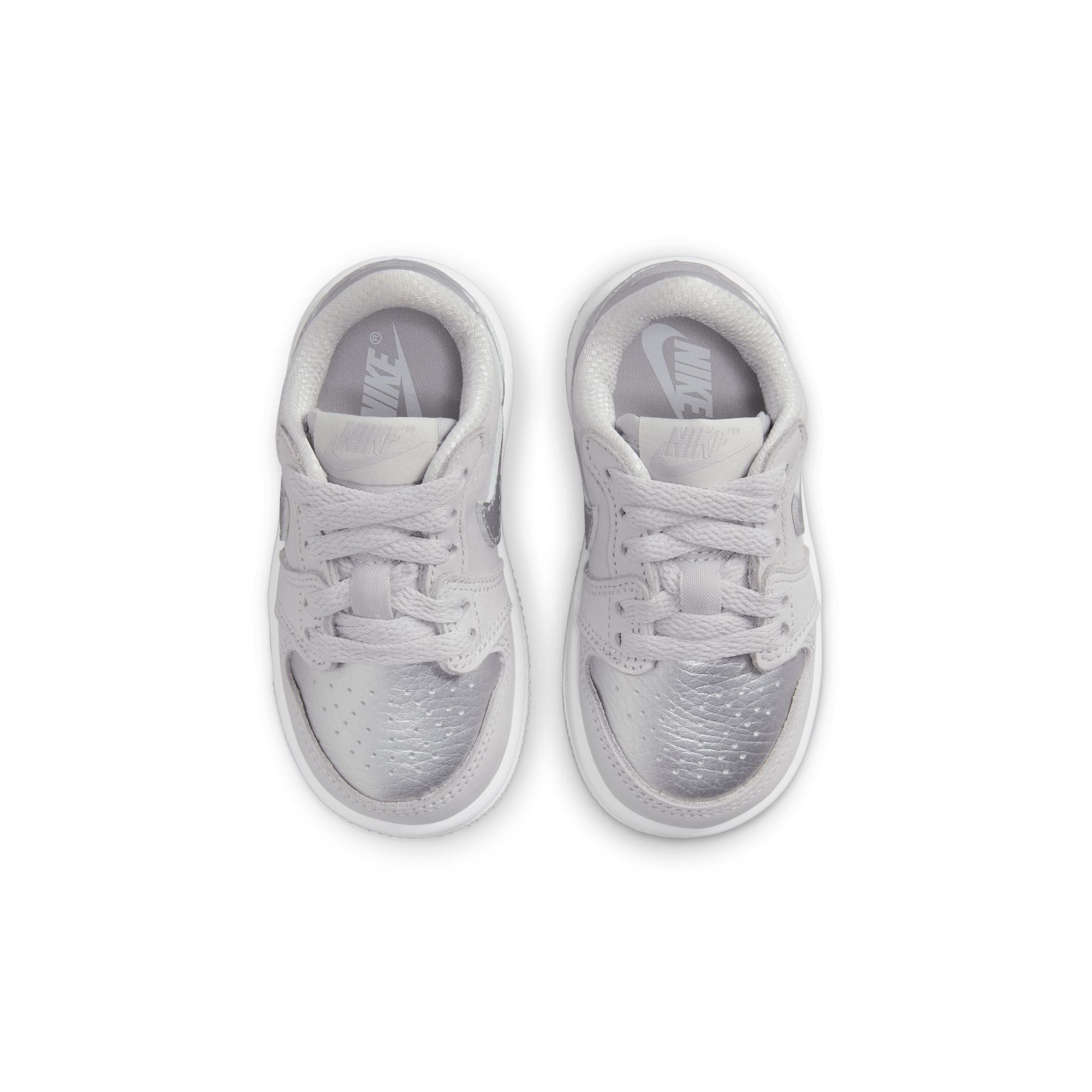 KIDS JORDAN 1 RETRO LOW OG TD (METALLIC SILVER)