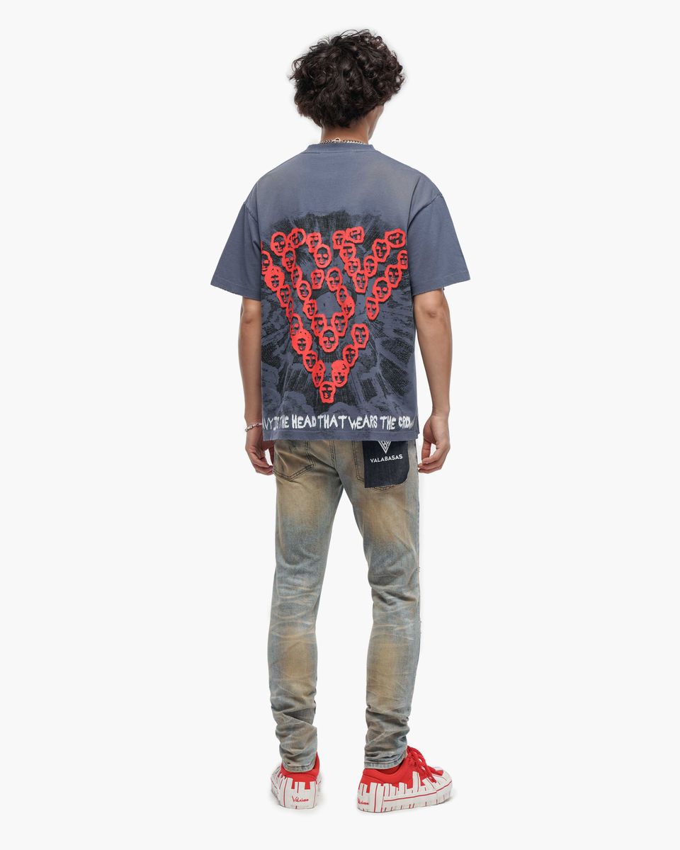 MENS VALABASAS THE CROWN SHIRT (VINTAGE BLUE)