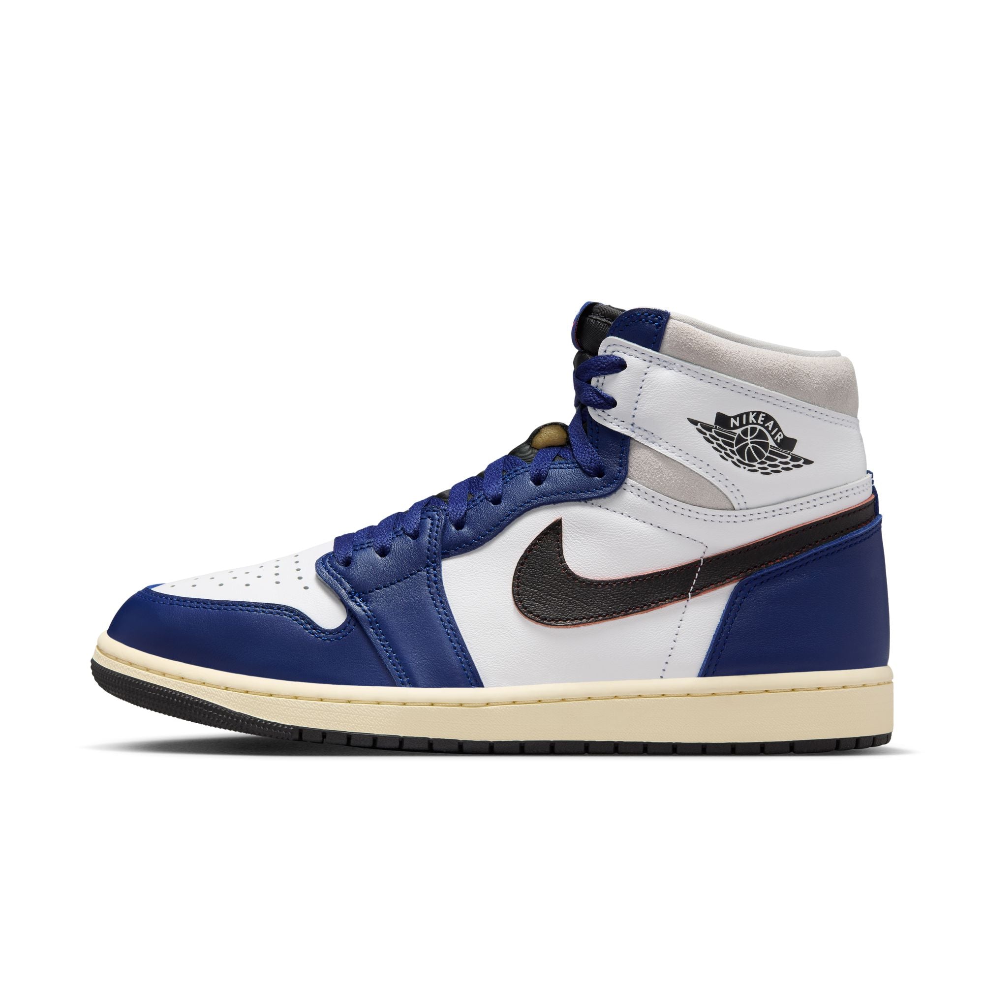 MENS AIR JORDAN 1 RETRO HIGH OG RARE AIR (DEEP ROYAL BLUE)