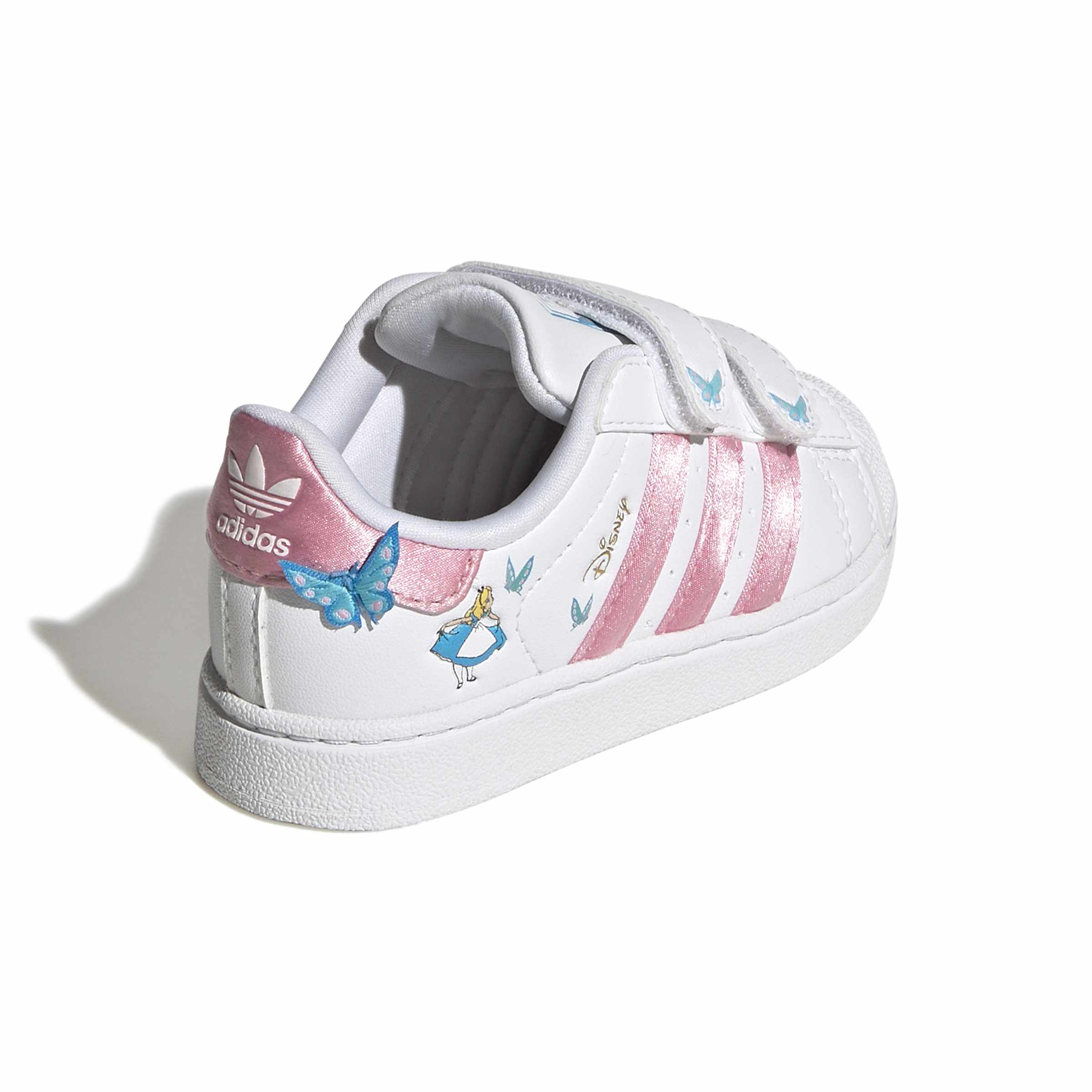KIDS ADIDAS DISNEY SUPERSTAR II COMFORT CLOSURE I (CLOUD WHITE / LIGHT PINK / LUCID AQUAMARINE)