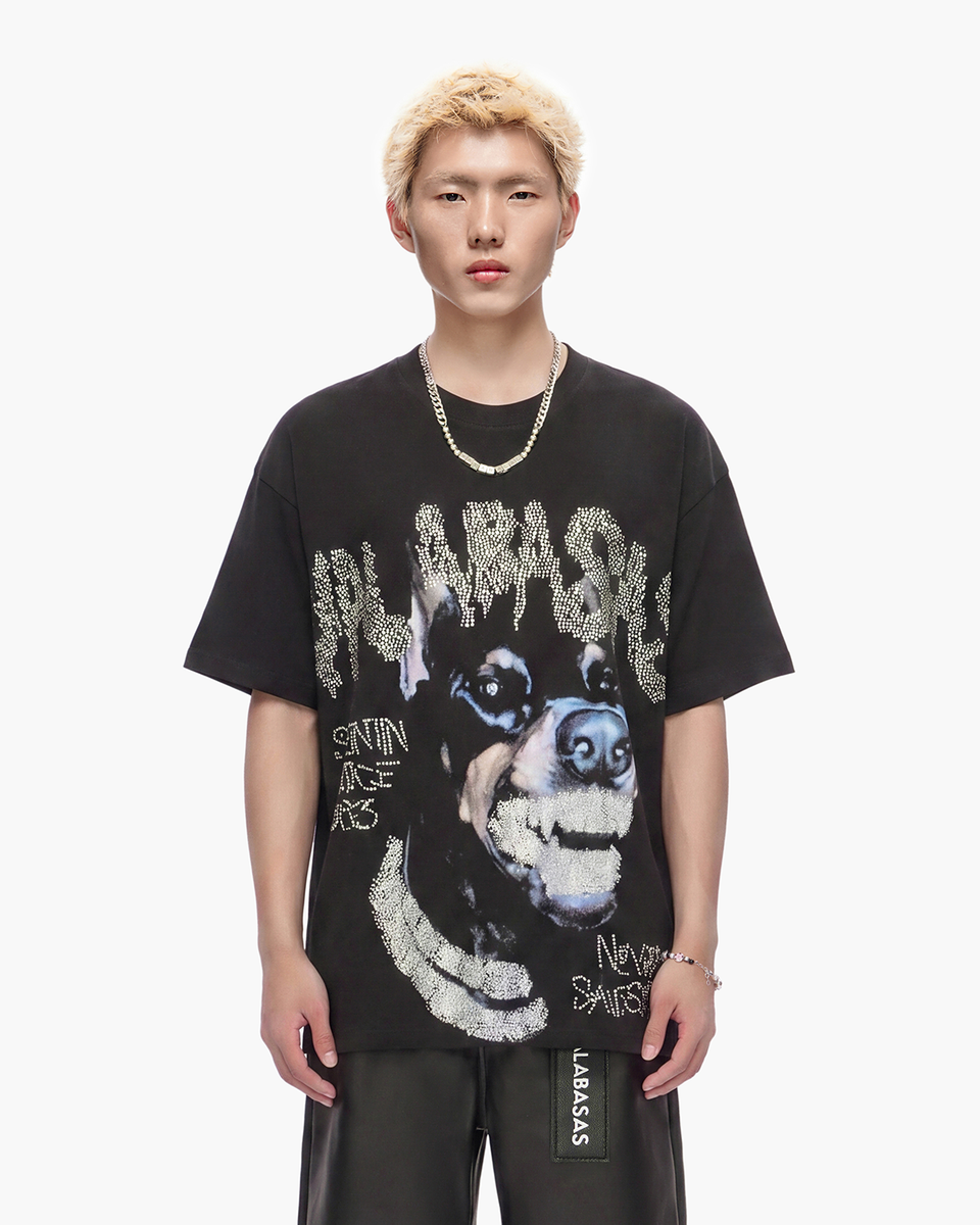 MENS VALABASAS BLINDING T-SHIRT (BLACK)