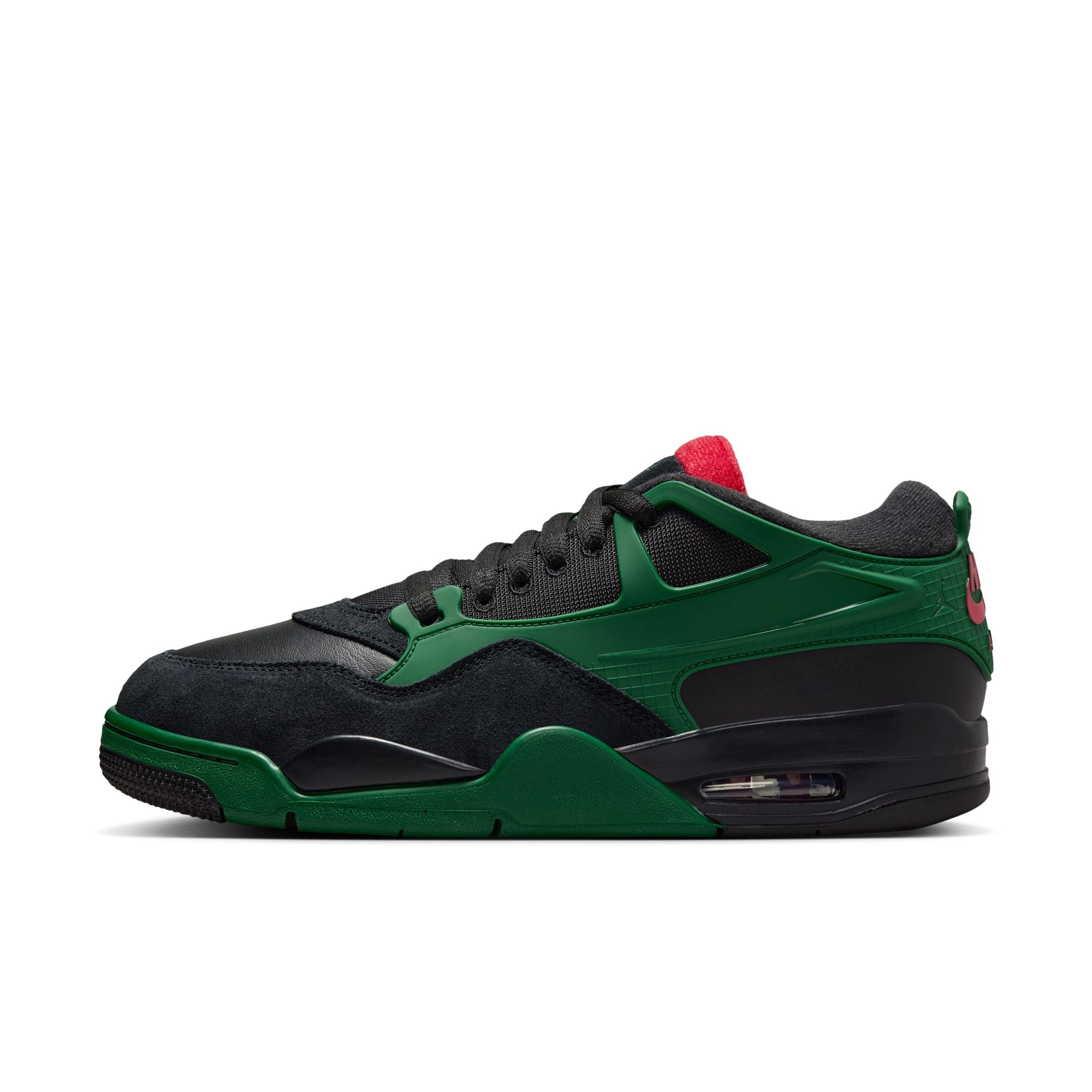MENS AIR JORDAN 4 RM (BLACK/VARSITY RED/GORGE GREEN)