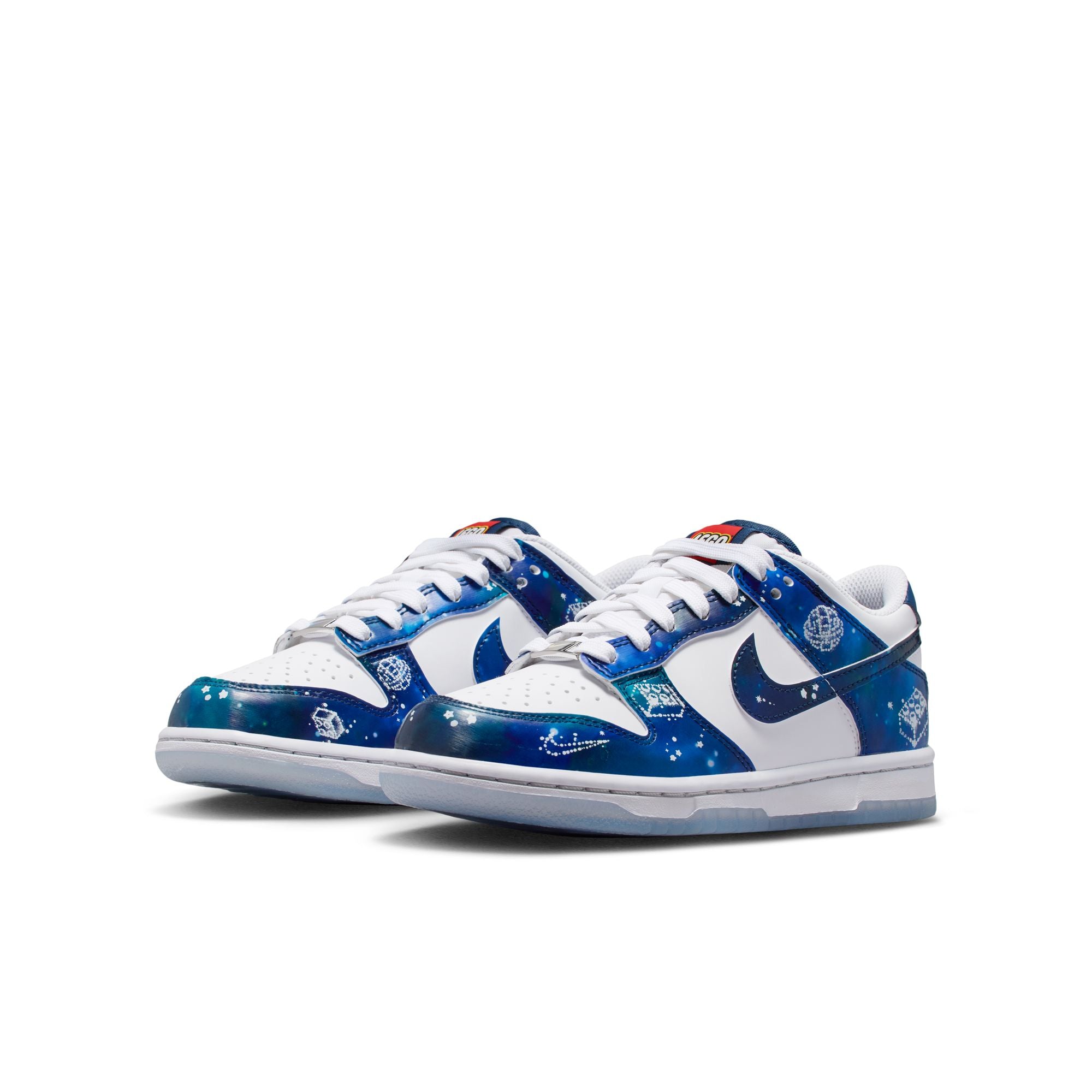 KIDS NIKE DUNK LOW X LEGO COLLECTION GS (WHITE/MULTI-COLOR/BRAVE BLUE)