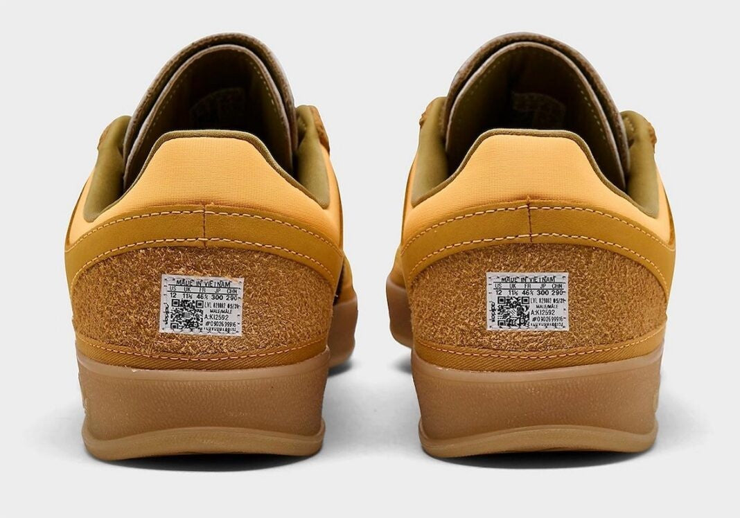 BAD BUNNY X MENS ADIDAS GAZELLE INDOOR (SOLAR GOLD / CORE BLACK)